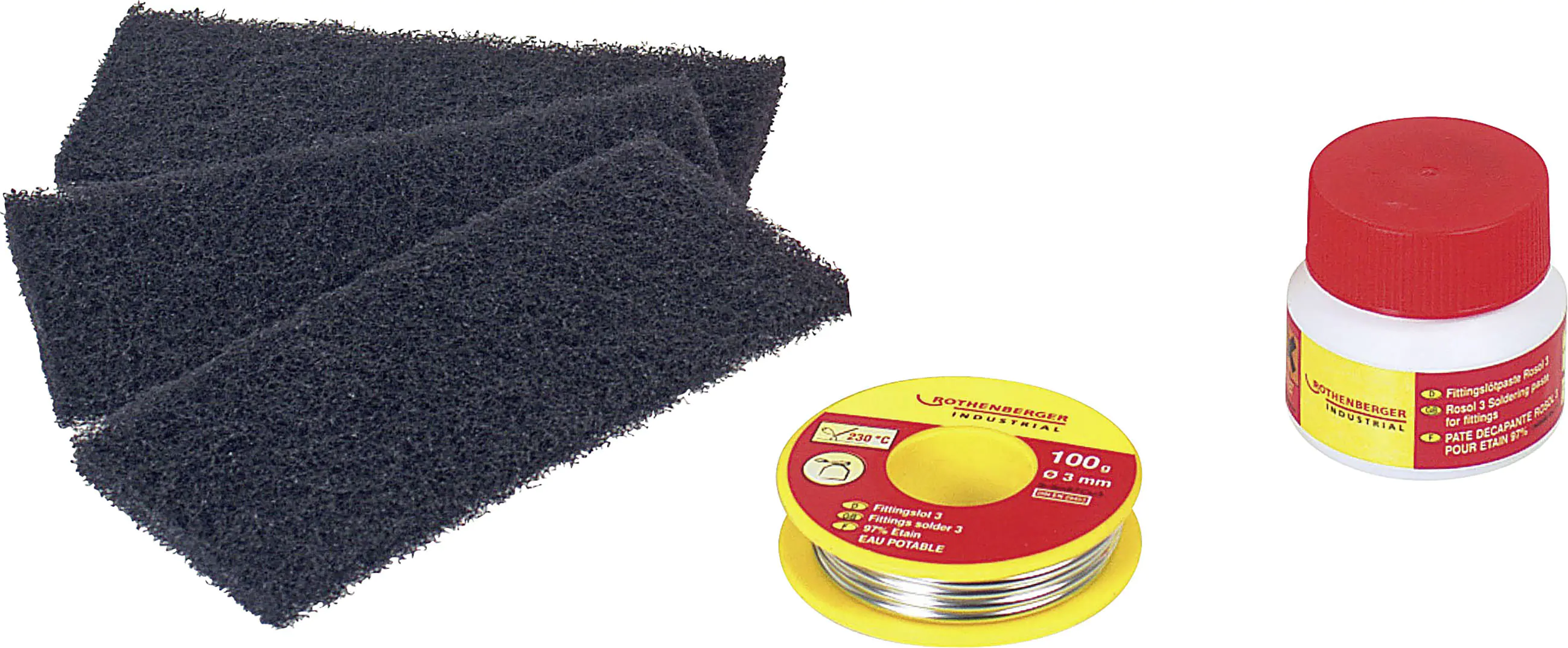 Rothenberger Weichlöt-Set zur Trinkwasserinstallation Rothenberger Weichlöt-Set zur Trinkwasserinstallation