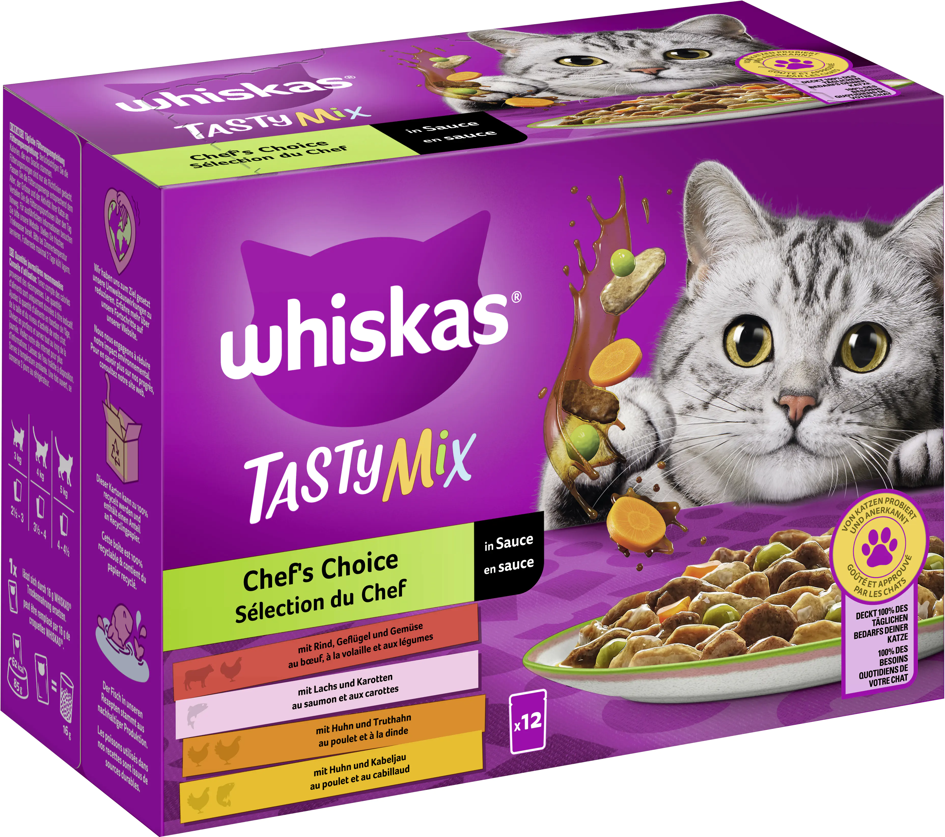 Whiskas Multipack Chefs Choice Tasty Mix Katzenfutter 12 x 85 g Whiskas Multipack Chefs Choice Tasty Mix Katzenfutter 12 x 85 g