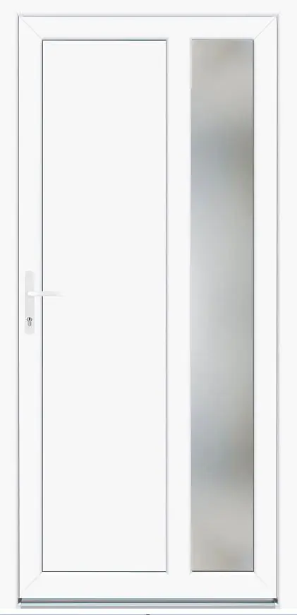 Panto Nebeneingangstür Kunststoff K511 weiß DIN links 88 x 198 cm Panto Nebeneingangstür Kunststoff K511 weiß DIN links 88 x 198 cm