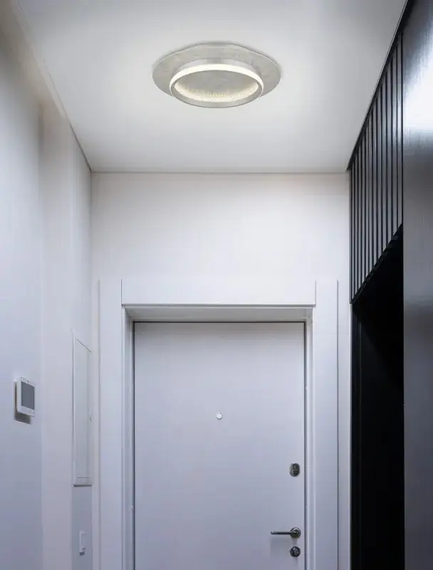 Globo Deckenleuchte Mary 40 x 8 cm (Ø x H) silberfarben matt