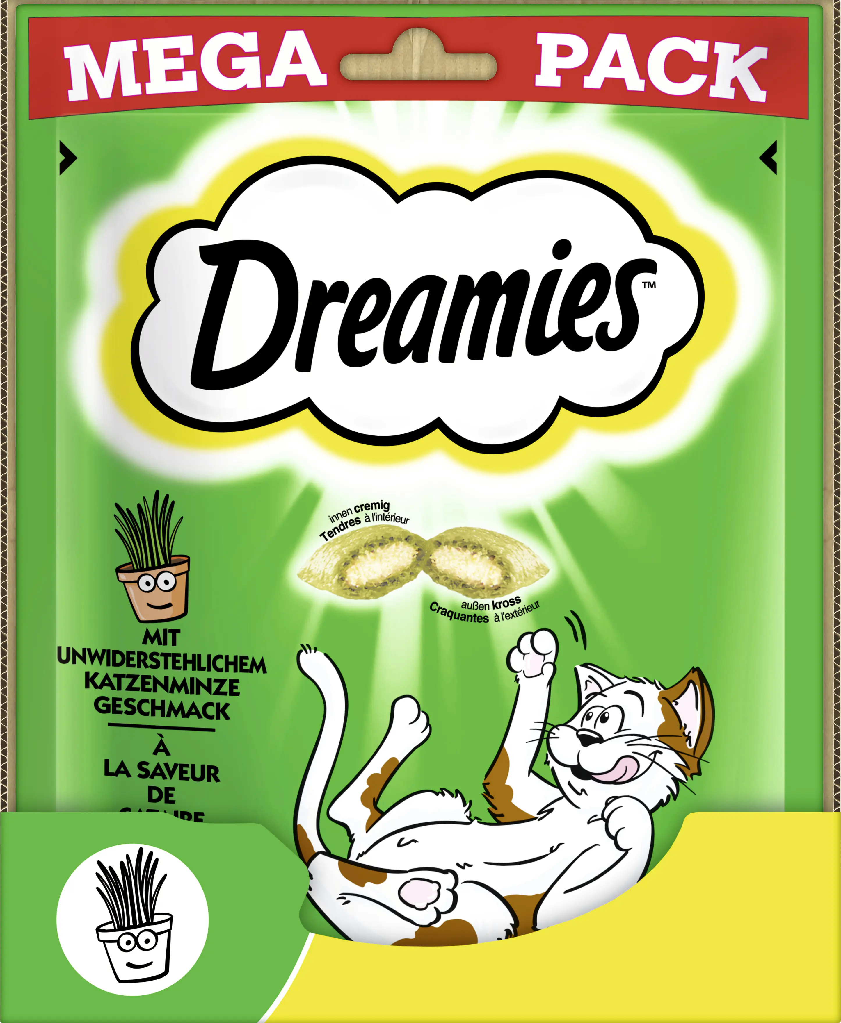 Dreamies Snacks mit Katzenminze Katzensnack 180 g