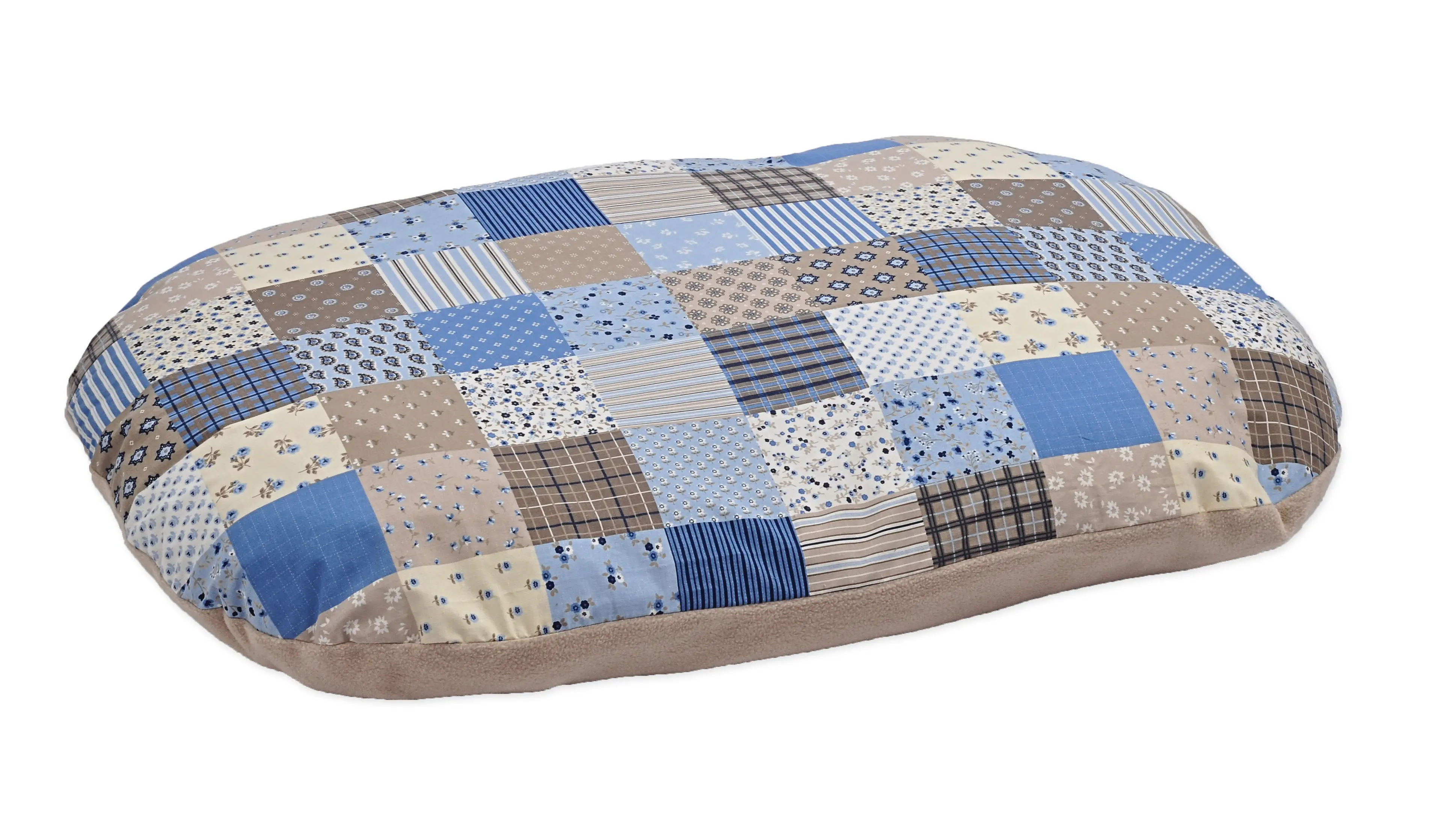 Aumüller Hundekissen Patchwork 50 x 30 x 10 cm blau beige Aumüller Hundekissen Patchwork 50 x 30 x 10 cm blau beige