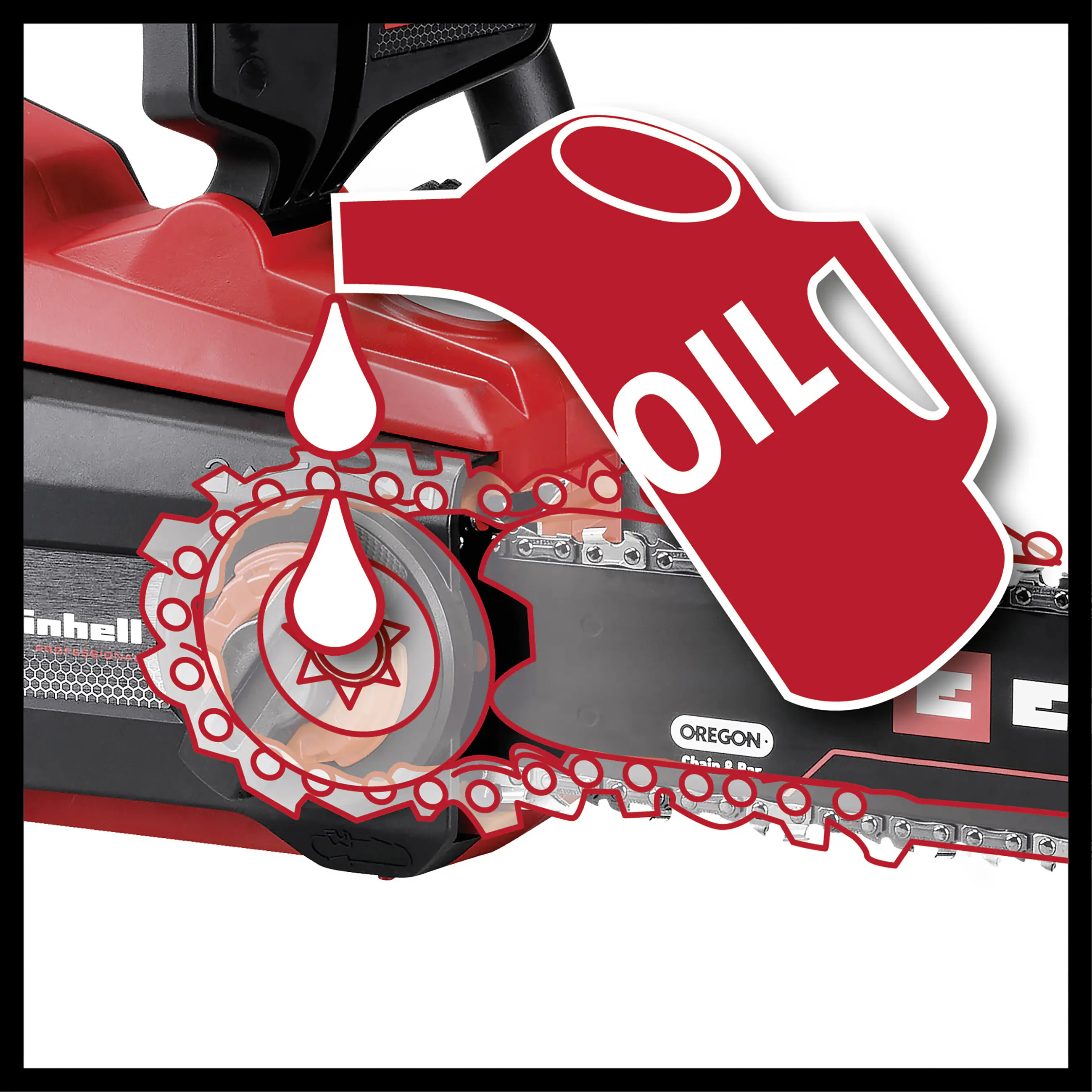 Einhell Akku-Kettensäge GP-LC 36/40 Li BL-Solo 40 cm Schwertlänge ohne Akku und Ladegerät