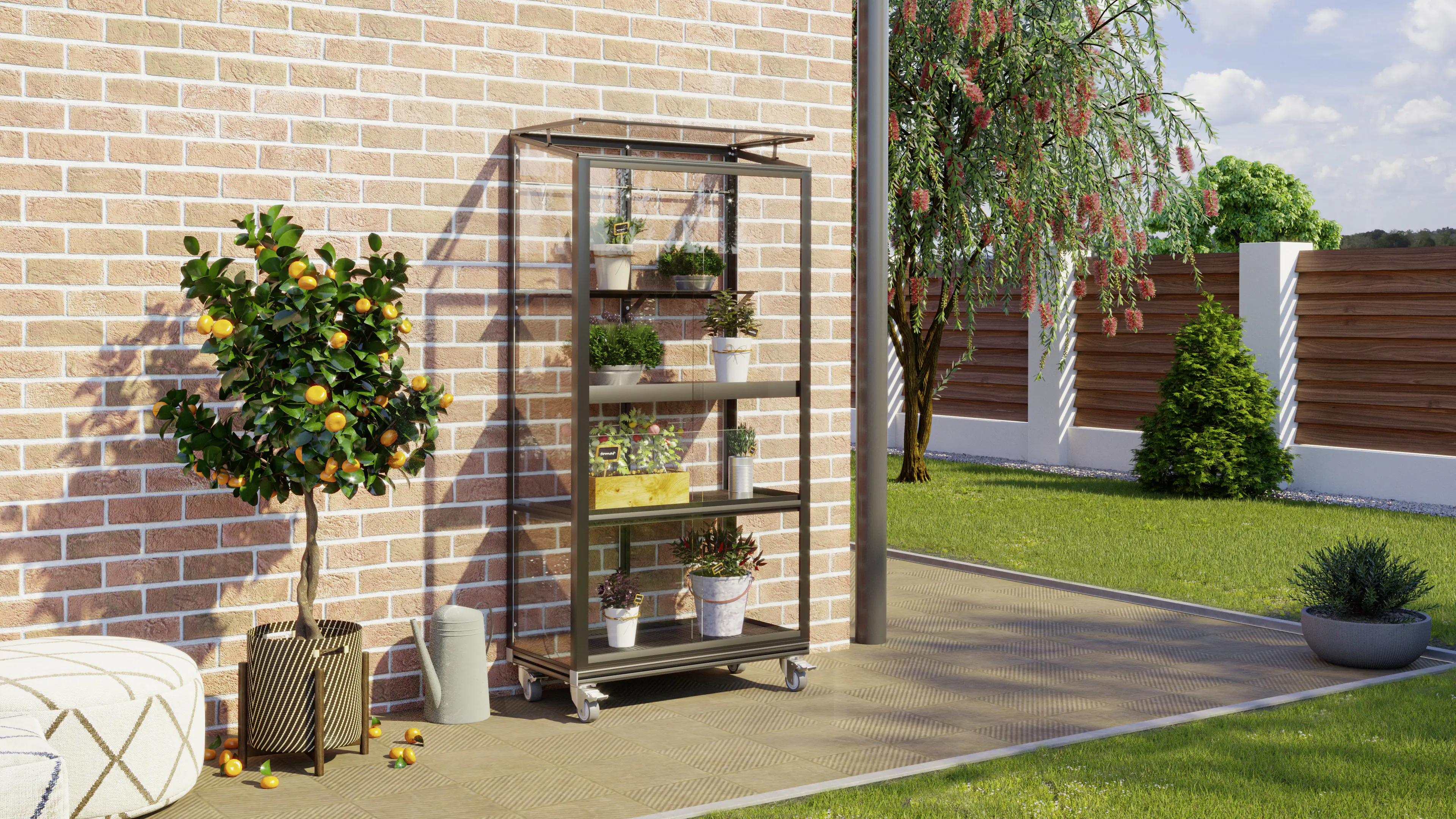 Vitavia Zusatzregal für Balkongewächshaus 79 x 40 cm schwarz Vitavia Zusatzregal für Balkongewächshaus 79 x 40 cm schwarz