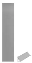 Getalit Wandanschlußsystem Plus 300 cm, 20 x 30 mm, metallic Getalit Wandanschlußsystem Plus 300 cm, 20 x 30 mm, metallic