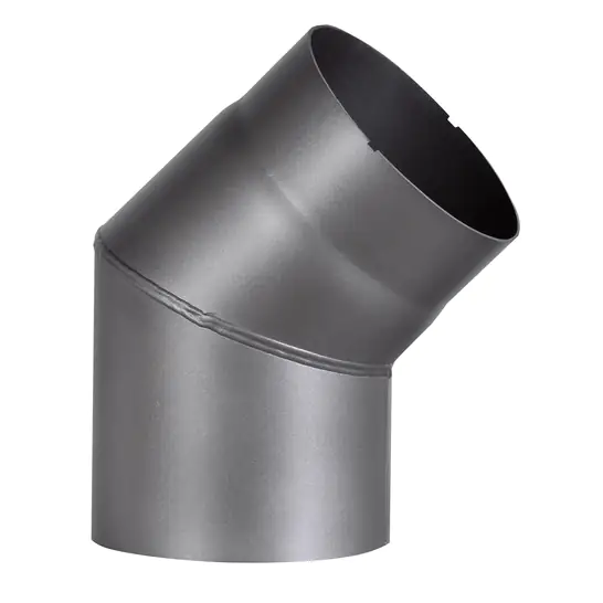 FireFix Ofenrohrbogen 45°, Ø 150 mm, dunkelgrau