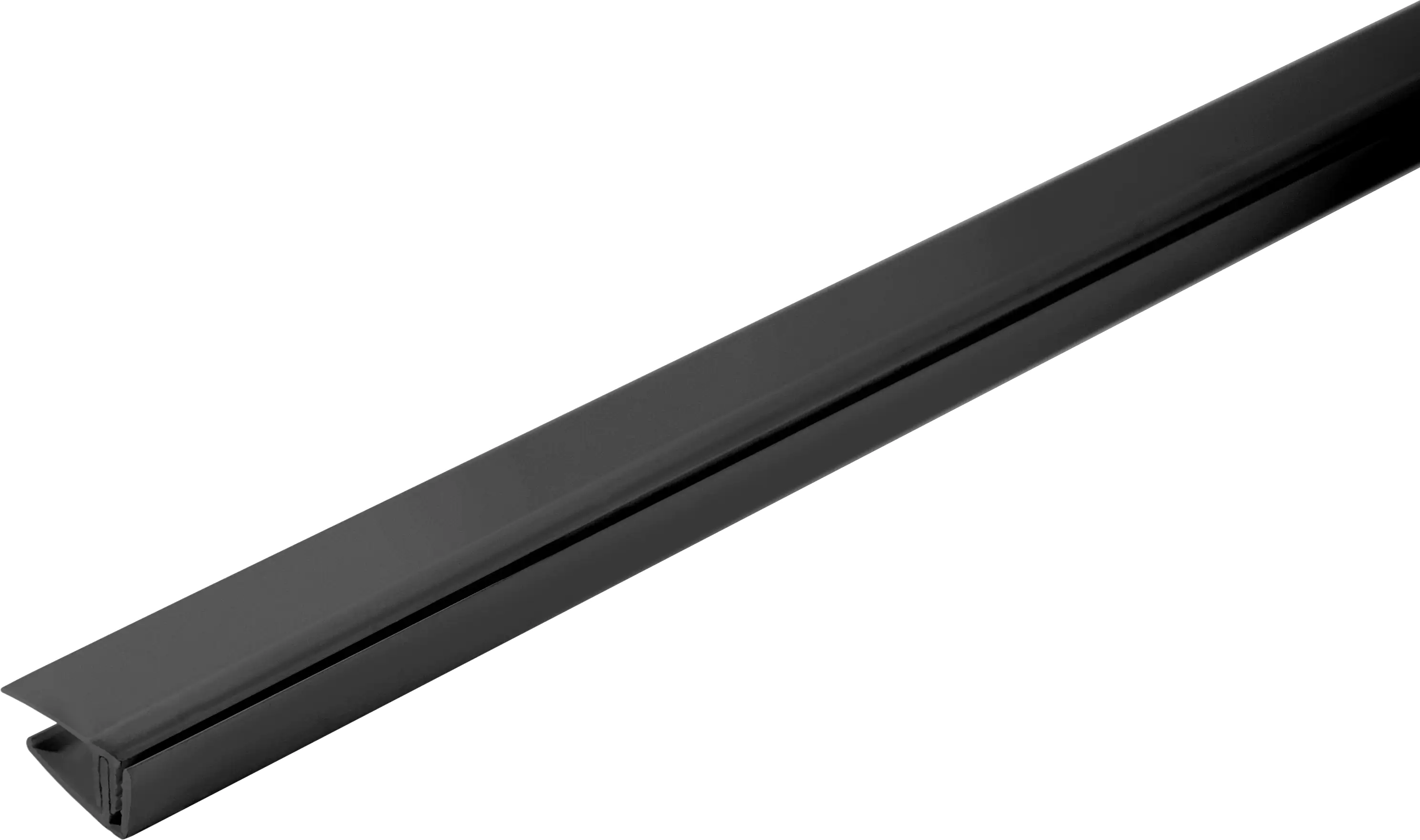 Kunststoff Abschlussprofil Kohle klippbar 260 cm Kunststoff Abschlussprofil Kohle klippbar 260 cm