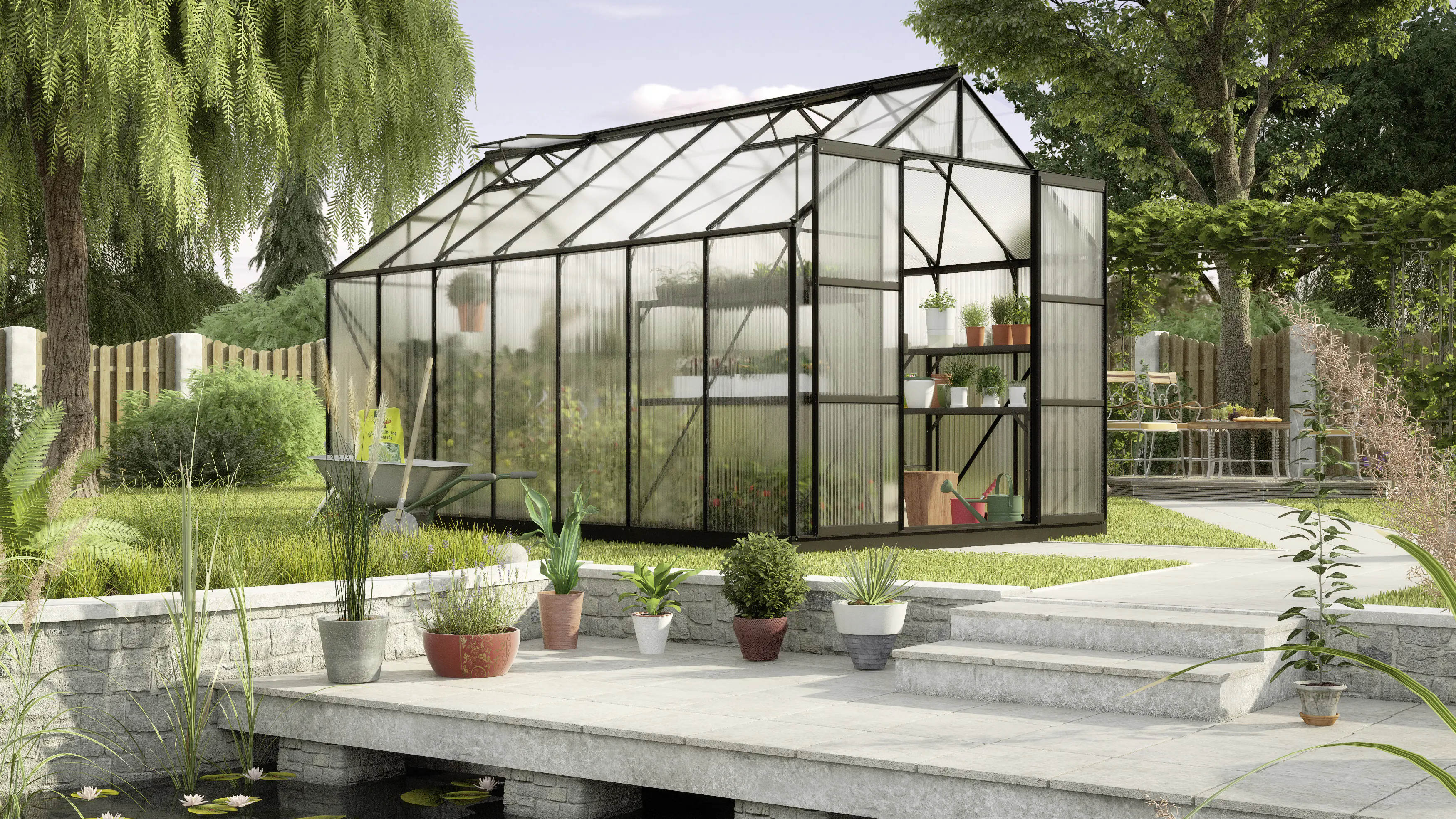 Vitavia Gewächshaus Uranus 11500 HPK 6 mm 254 x 441 cm