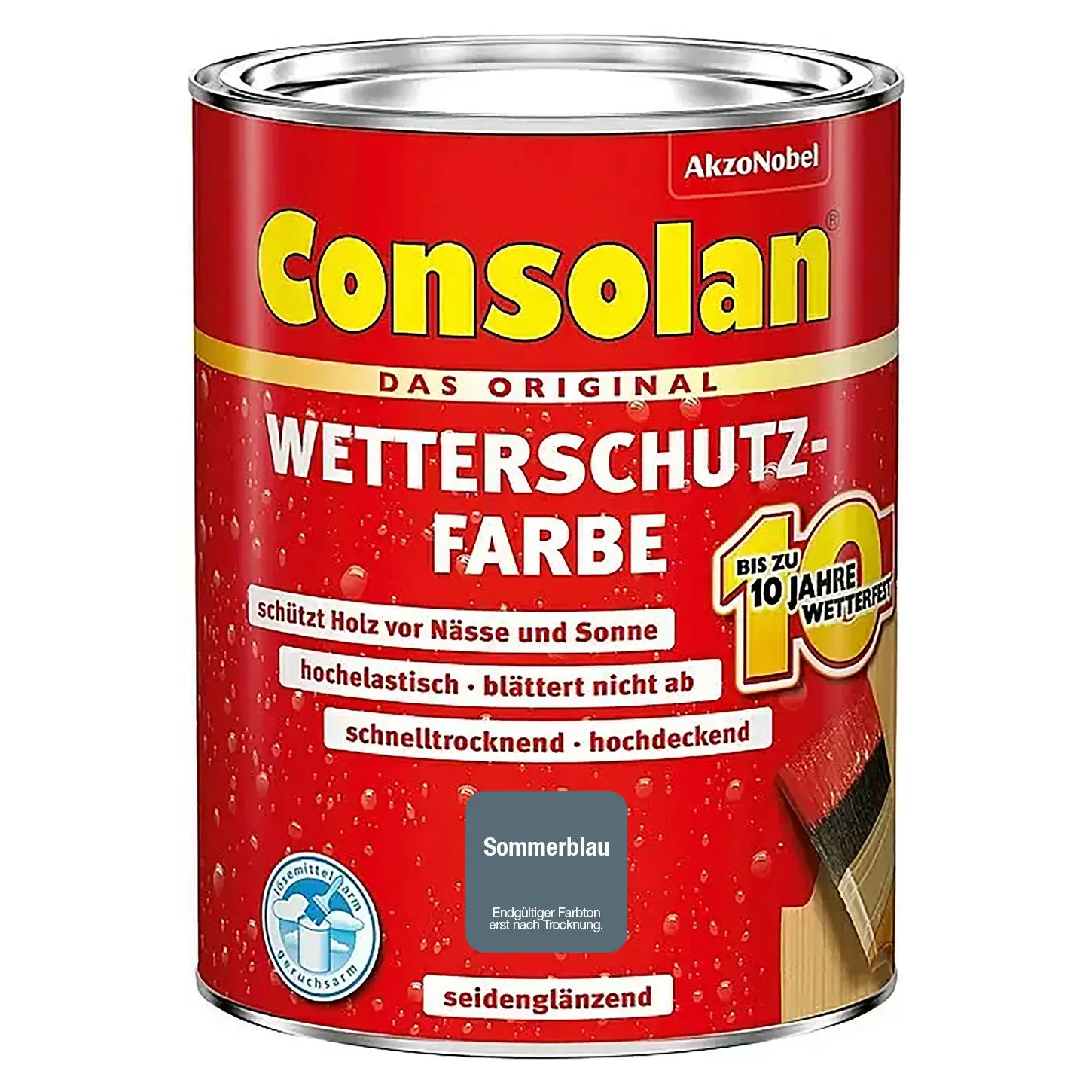 Consolan Wetterschutzfarbe 750 ml sommerblau