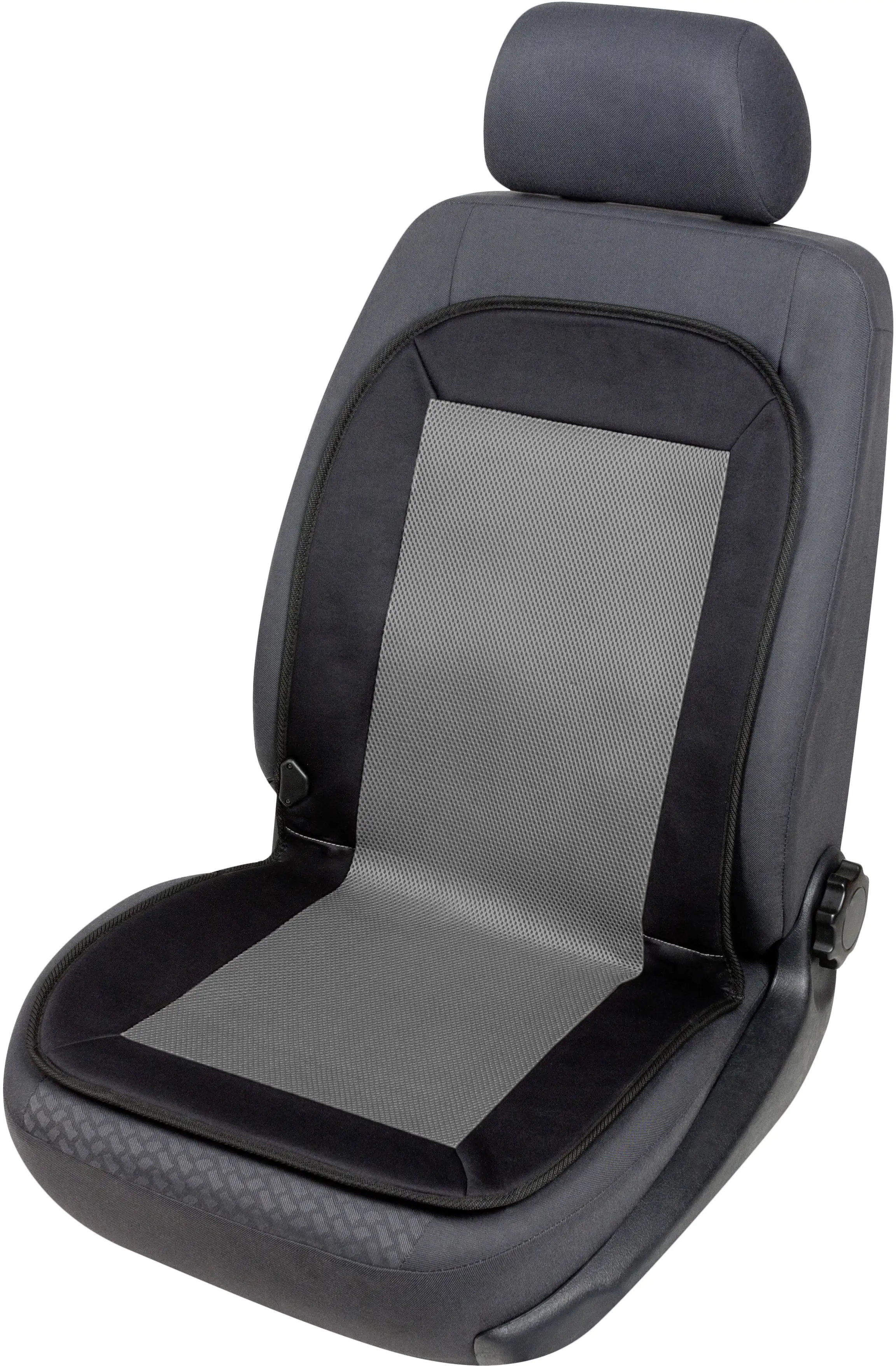 9001778167620_1625606 Walser Autositz Heizkissen Sitzheizung Carbon Plus schwarz-grau 1-teilig
