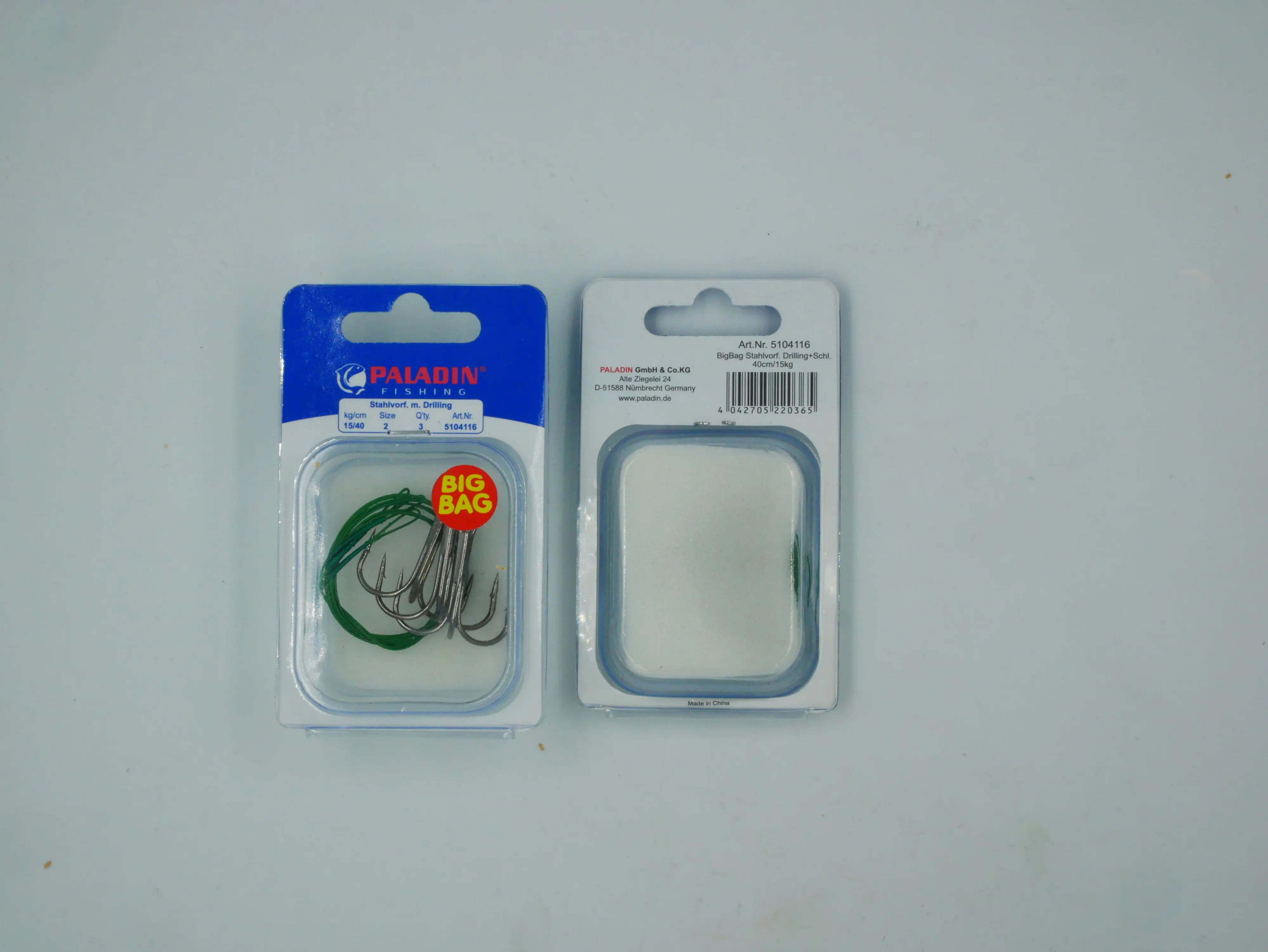 Paladin Stahlvorfach Drilling Gr. 2 Tragkraft 15 kg Länge 40cm 3 Stück