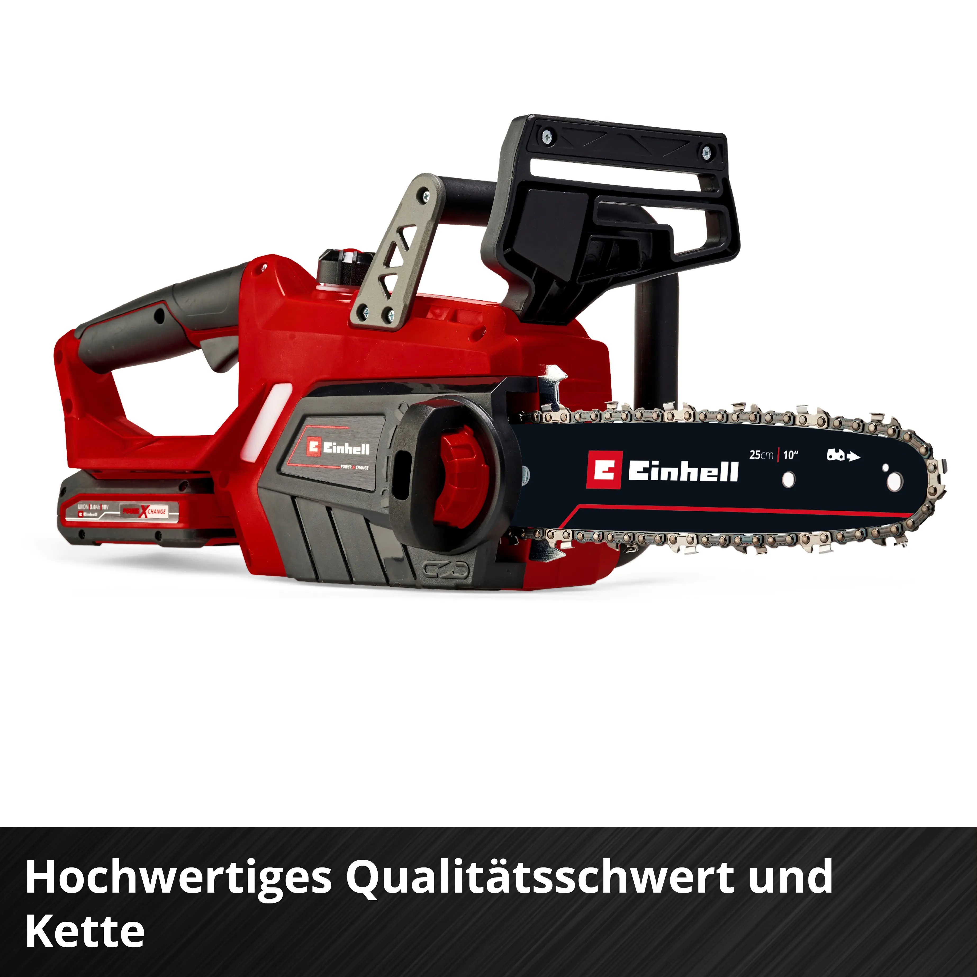 Einhell Akku-Kettensäge GE-LC 18/25-1 Li Kit 25 cm Schwertlänge mit 3,0 Ah Akku Einhell Akku-Kettensäge GE-LC 18/25-1 Li Kit 25 cm Schwertlänge mit 3,0 Ah Akku