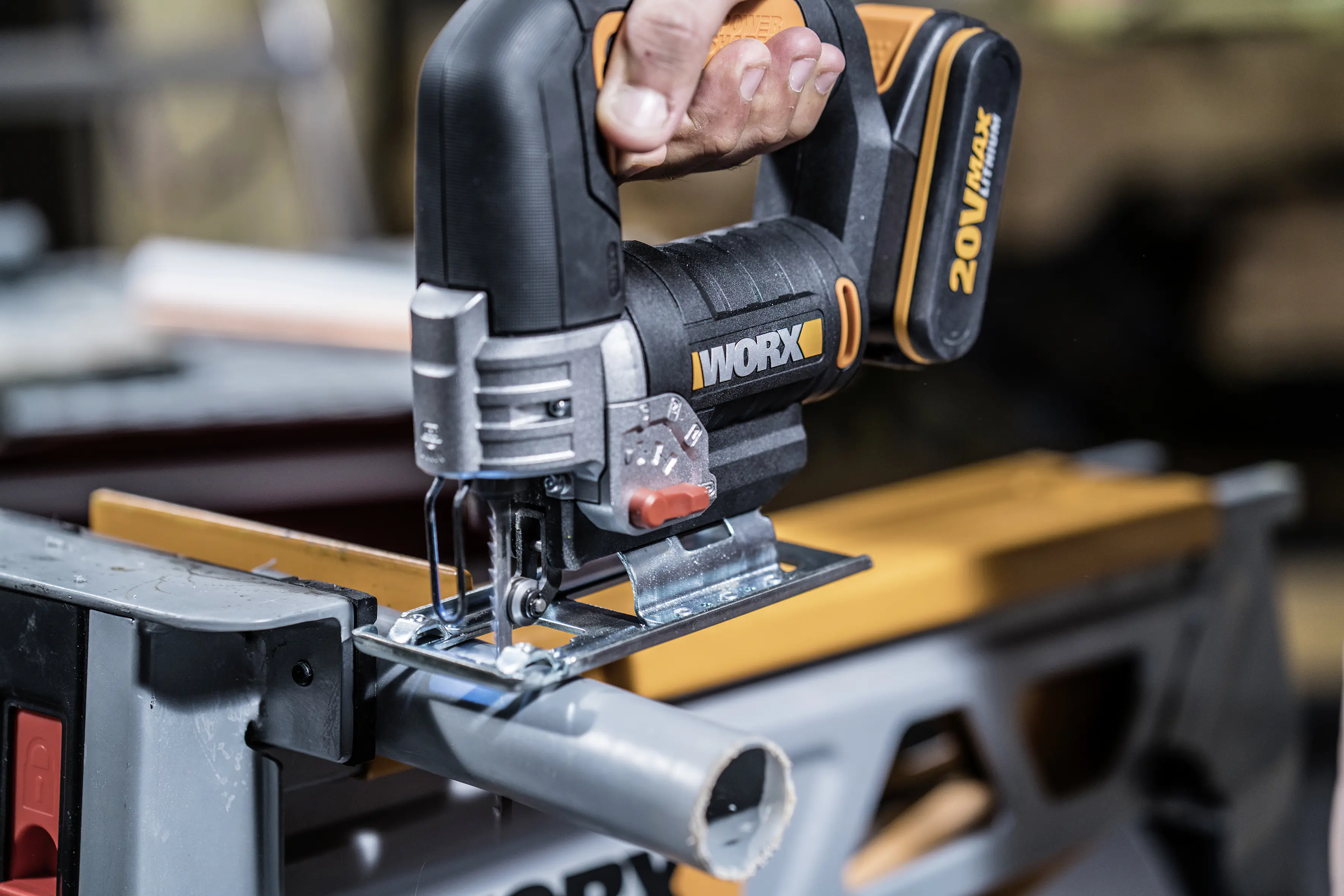 Worx Akku-Pendelhub-Stichsäge WX543.9 20 V, ohne Akku und Ladegerät Worx Akku-Pendelhub-Stichsäge WX543.9 20 V, ohne Akku und Ladegerät