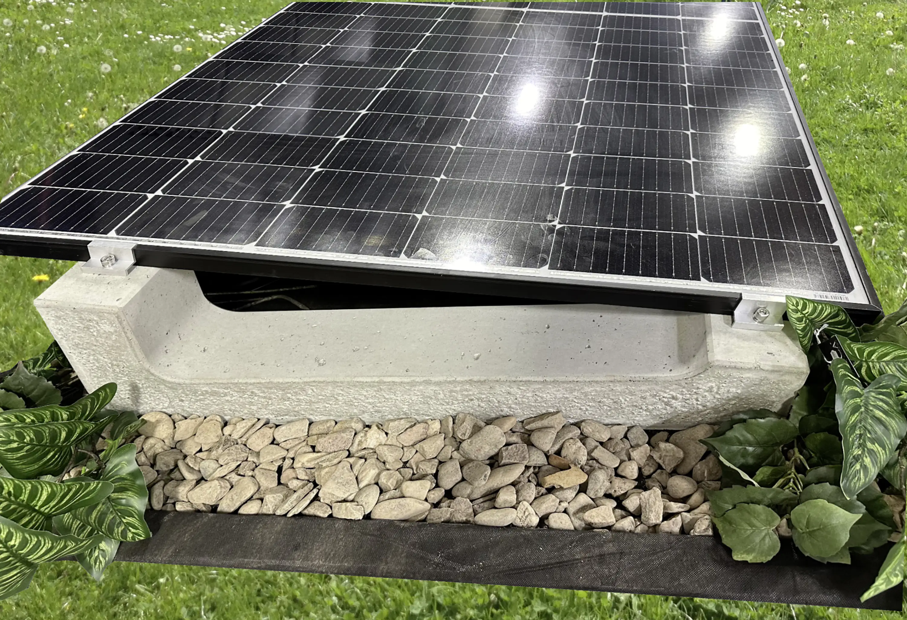 Kann Solarmodulhalter 80 x 11,3-25,4 x 12 cm grau Kann Solarmodulhalter 80 x 11,3-25,4 x 12 cm grau