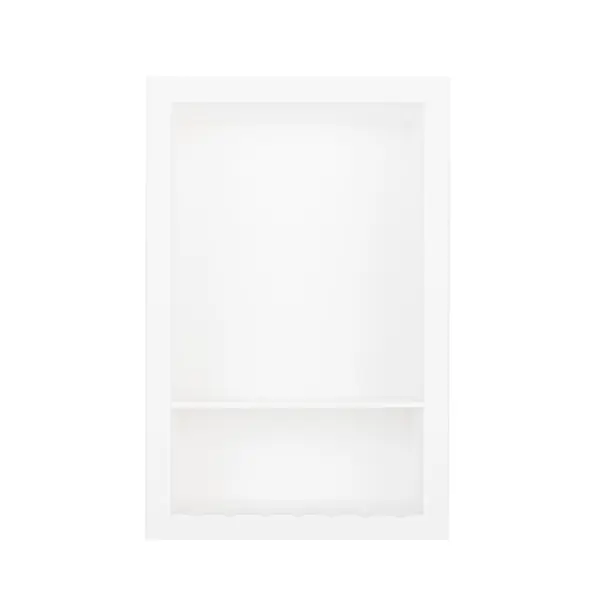 Dusch-Regal Nische Design White Doppelboden 26 x 40 cm