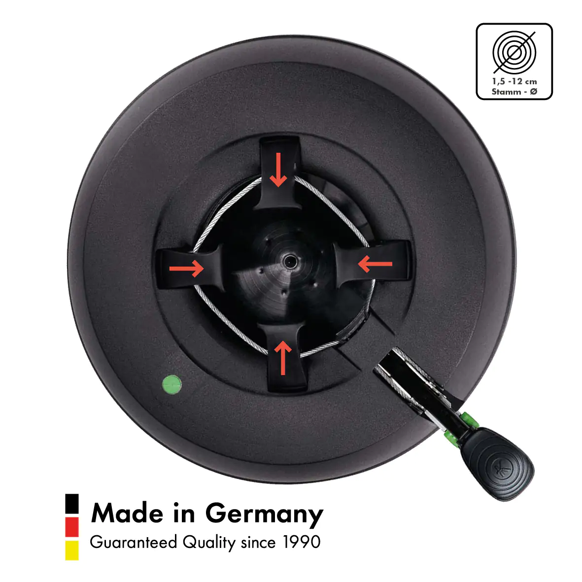 Krinner Christbaumständer GreenLine Comfort Grip S Stamm Ø: bis 11 cm