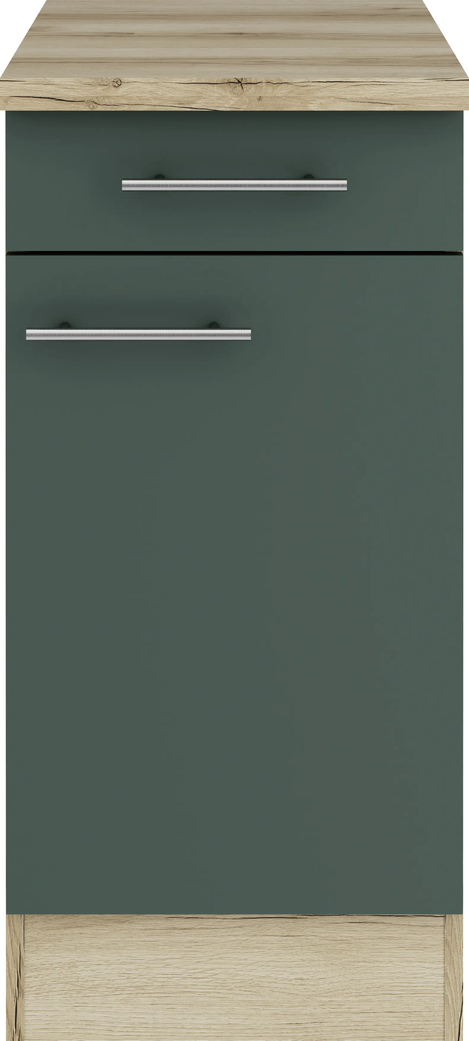 Optifit Unterschrank Savona 405 steingrün/eiche 40 cm