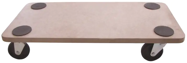 Möbelroller 590 x 290 mm schwarze Rollen