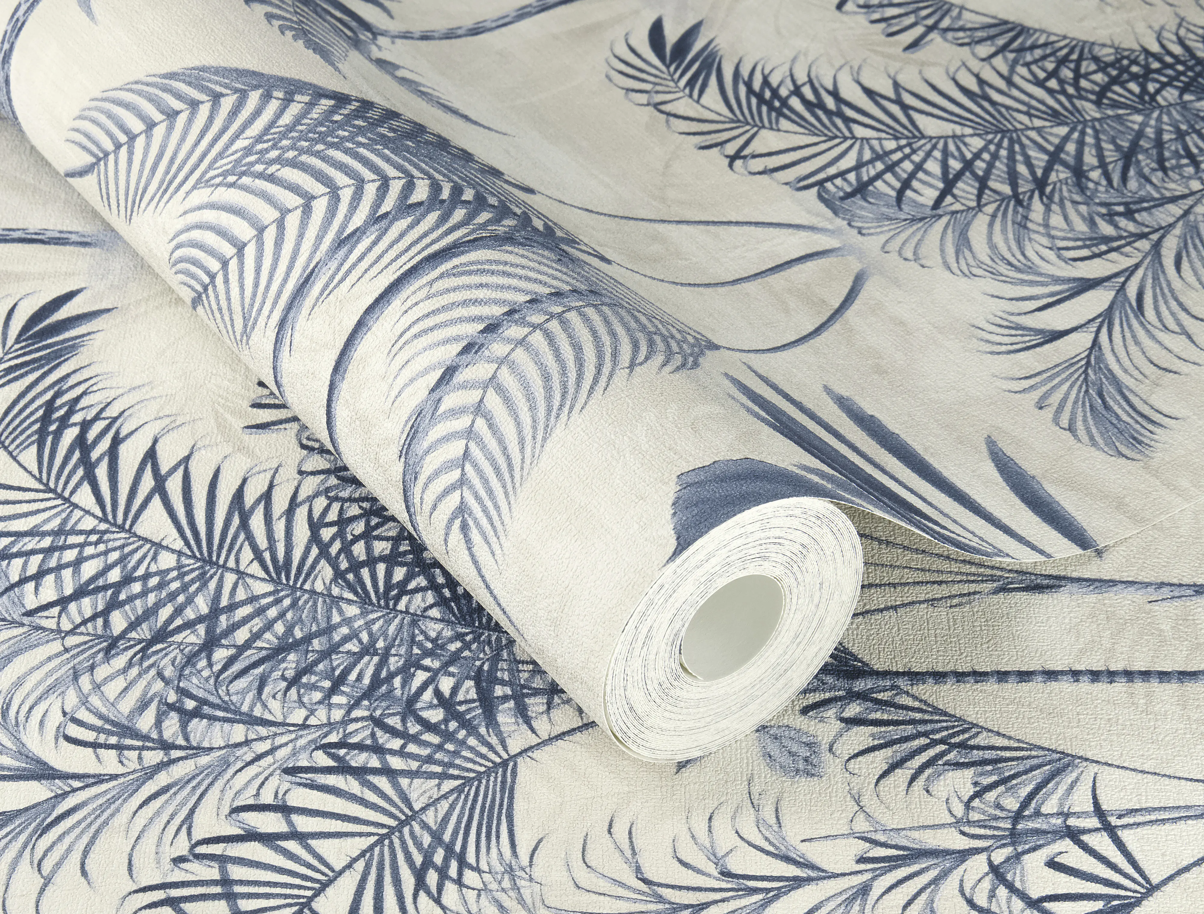 Rasch Vliestapete 555127 Blau-Indigo Muster & Motive 10,05 m x 0,53 m