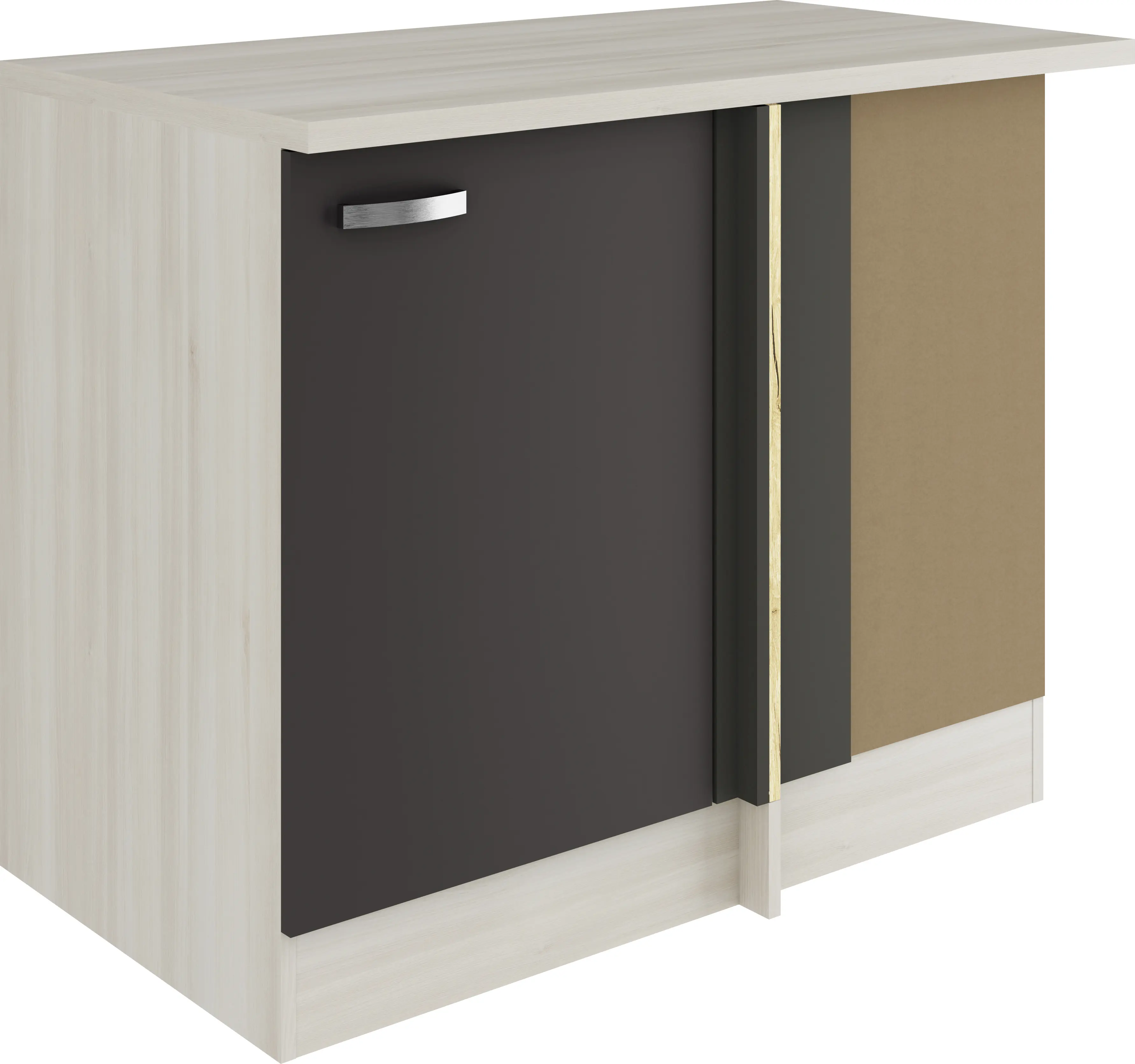 Optifit Eckunterschrank Faro 220 anthrazit/akazie 110 cm