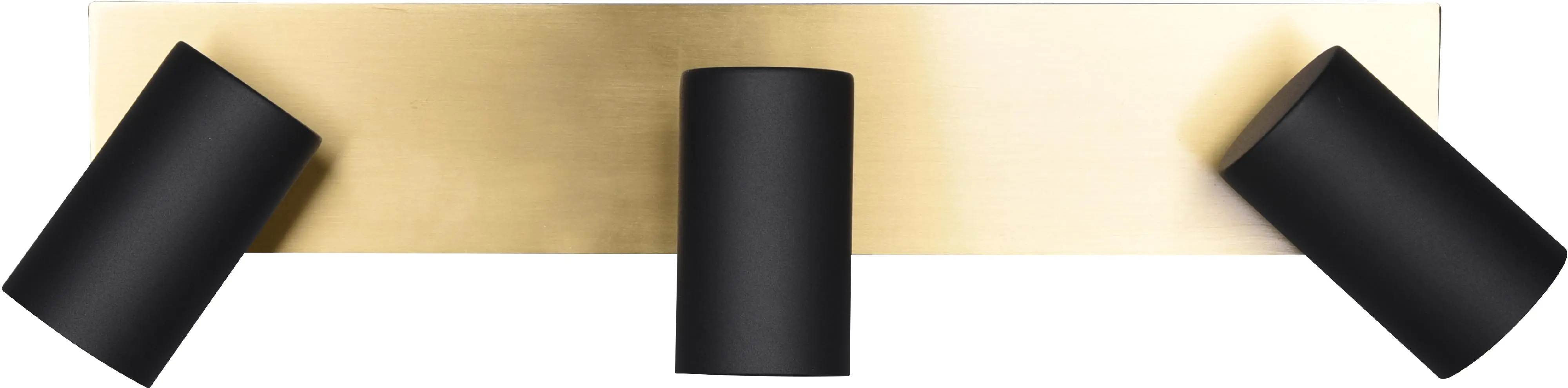 Trio Leuchten 3er Spot Marley schwarz-matt-messing 48 x 9 cm GU10 35 W Trio Leuchten 3er Spot Marley schwarz-matt-messing 48 x 9 cm GU10 35 W