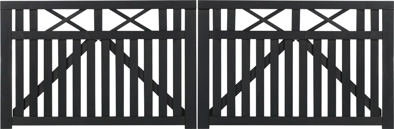 Plus Doppelzauntor Vinesse 300 x 98 cm schwarz Plus Doppelzauntor Vinesse 300 x 98 cm schwarz