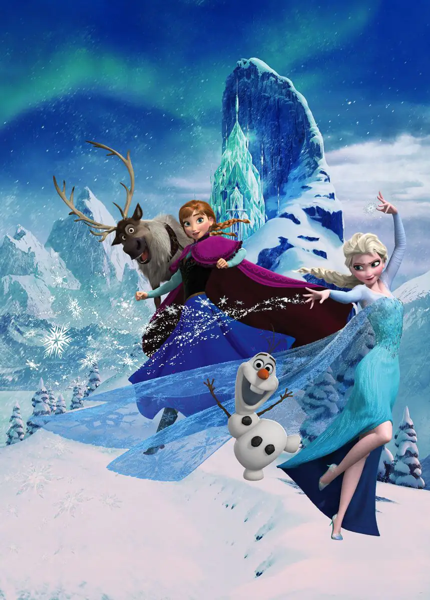 4055065510892 Komar Vlies Fototapete Frozen Elsas Magic 200 x 280 cm