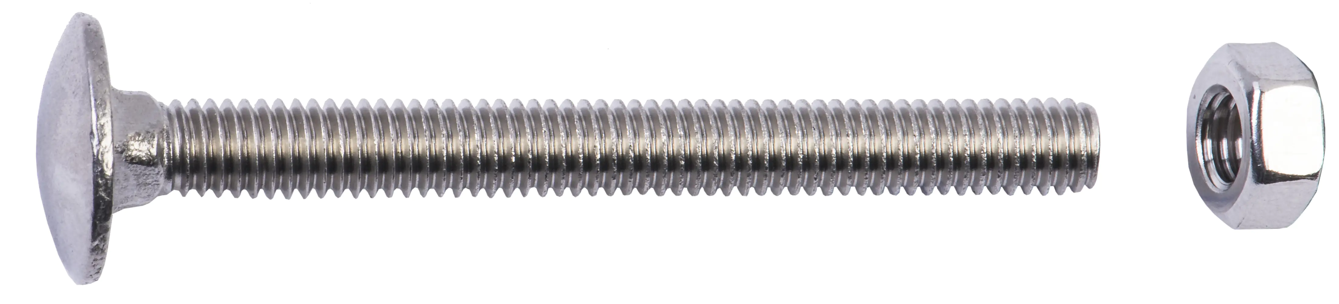 Schlossschrauben M6 x 60 mm, 40 Stück, Edelstahl A2