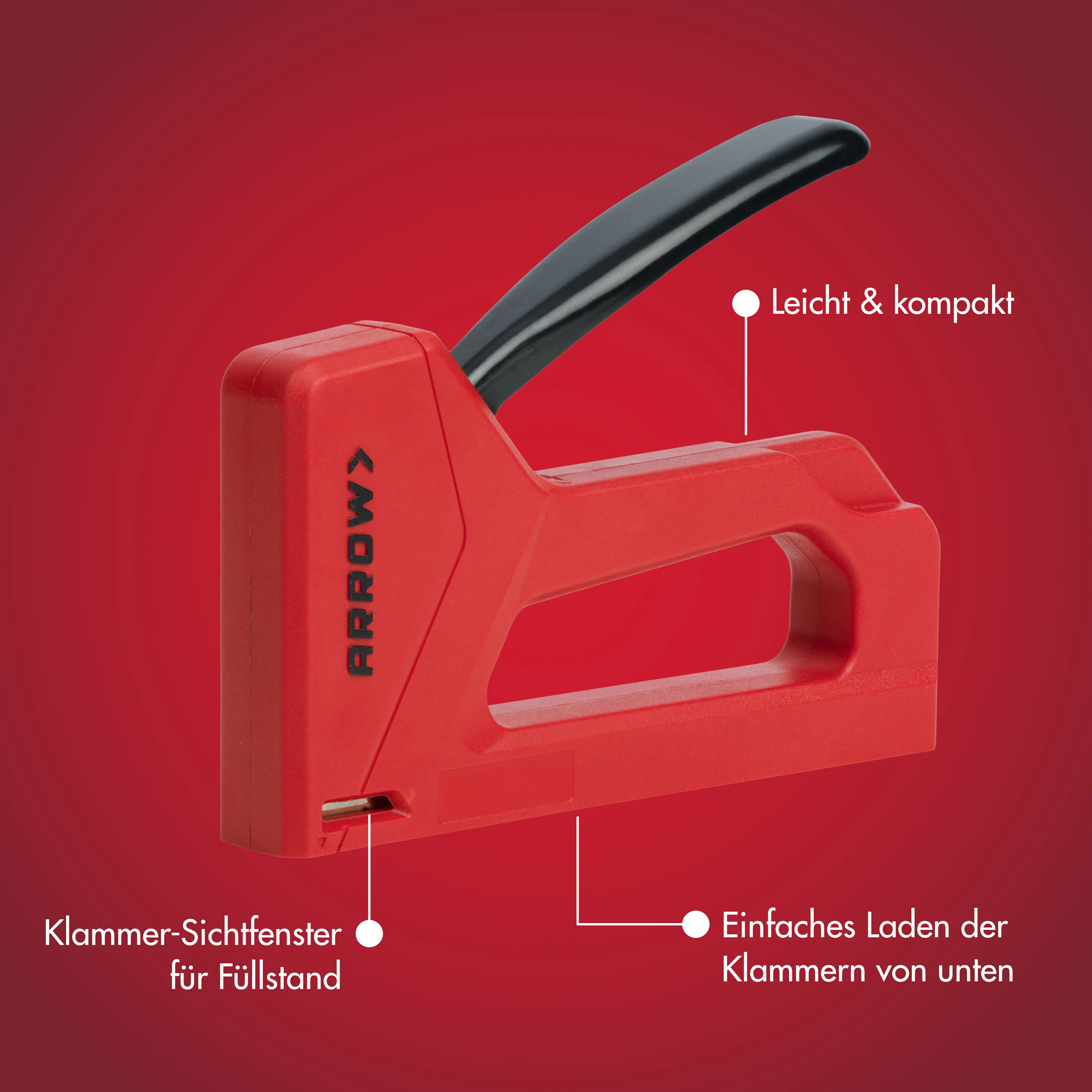 Arrow Handtacker JT21 für Feindrahtklammern