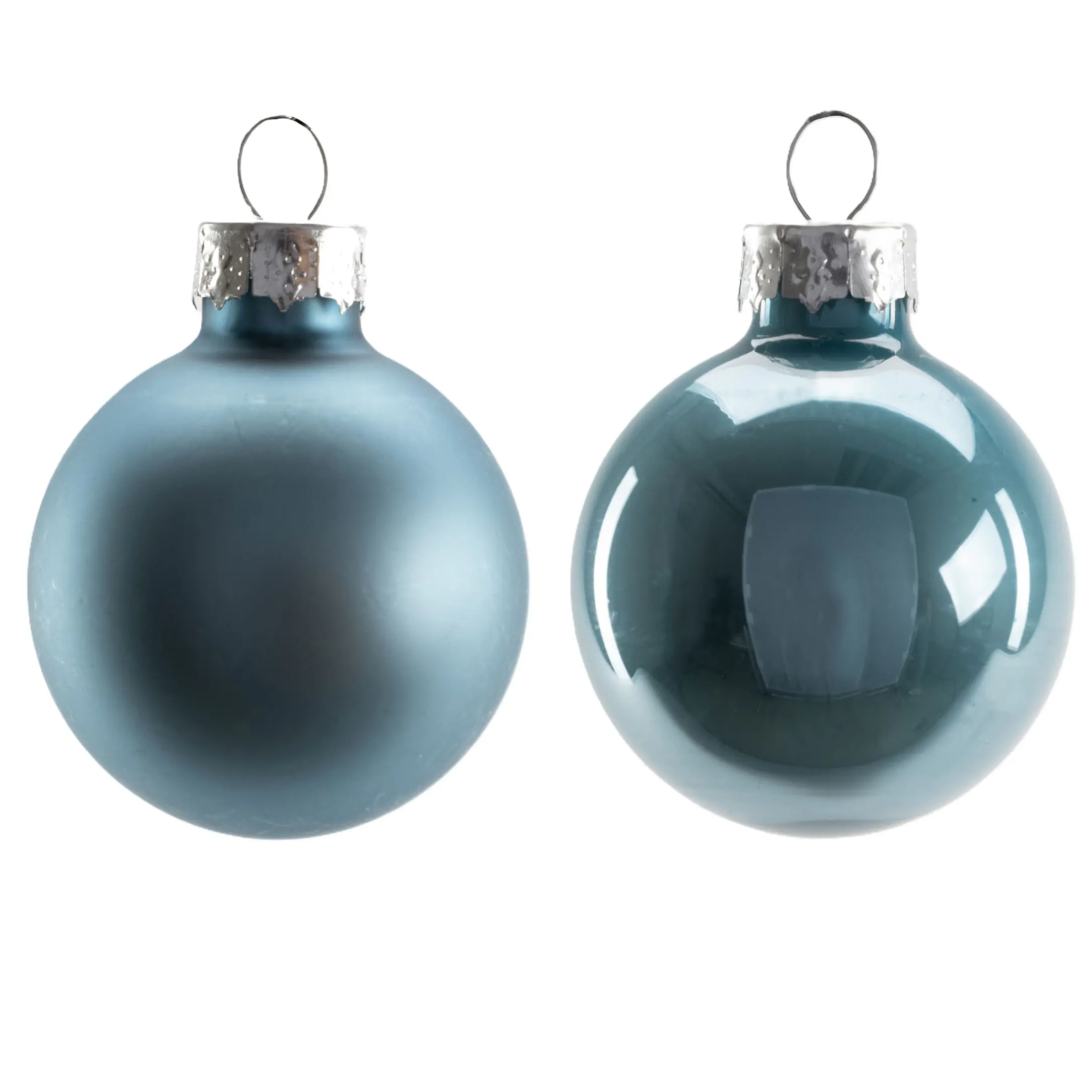 TrendLine Mini-Christbaumkugeln aus Glas Ø 3,5 cm dämmerungsblau 16 Stück