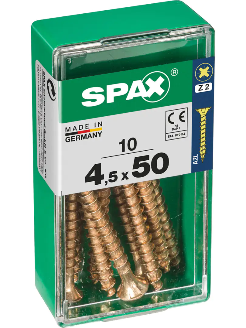 Spax Universalschrauben 4.5 x 50 mm PZ 2 - 10 Stk.