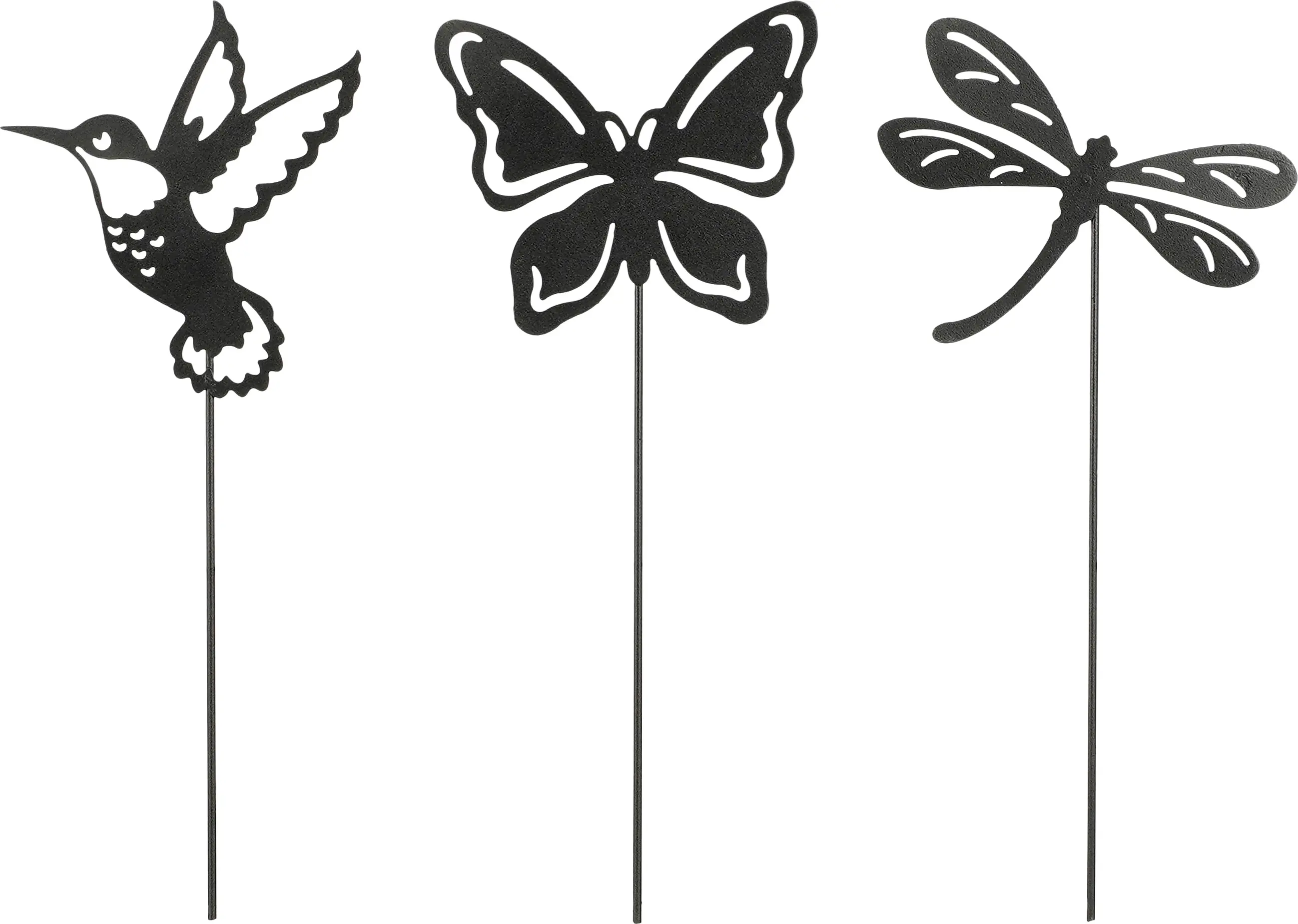 Mica Gartenstecker Eisen L 13,5 x H 40 cm schwarz sortiert