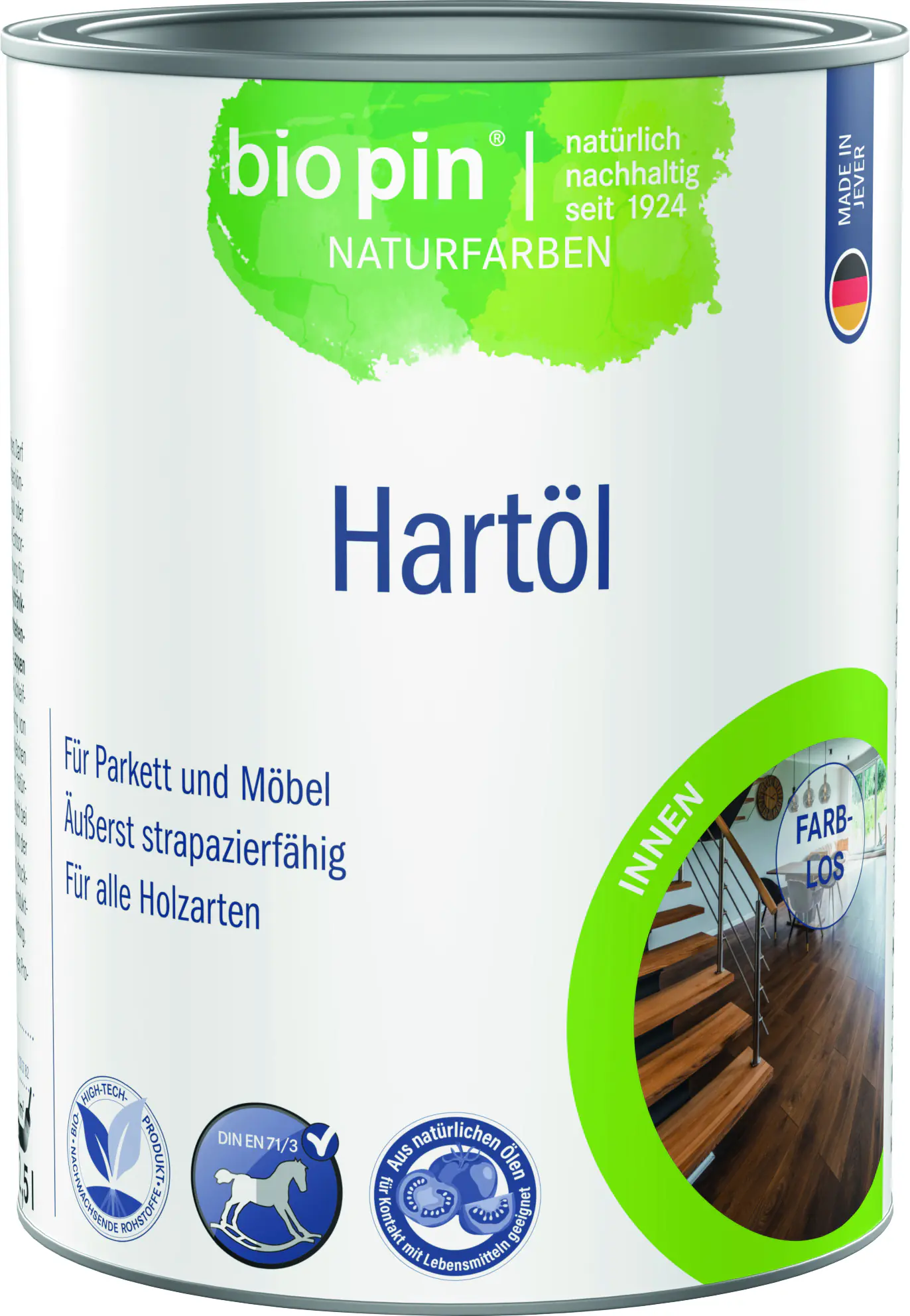 Biopin Naturfarben Teaköl 2,5 L farblos 
