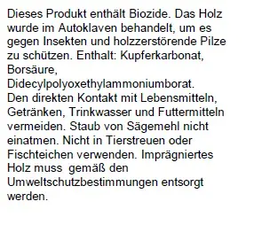 Pflanzkasten Theo 69 x 35 cm kesseldruckimprägniert mit Wurzeltuch