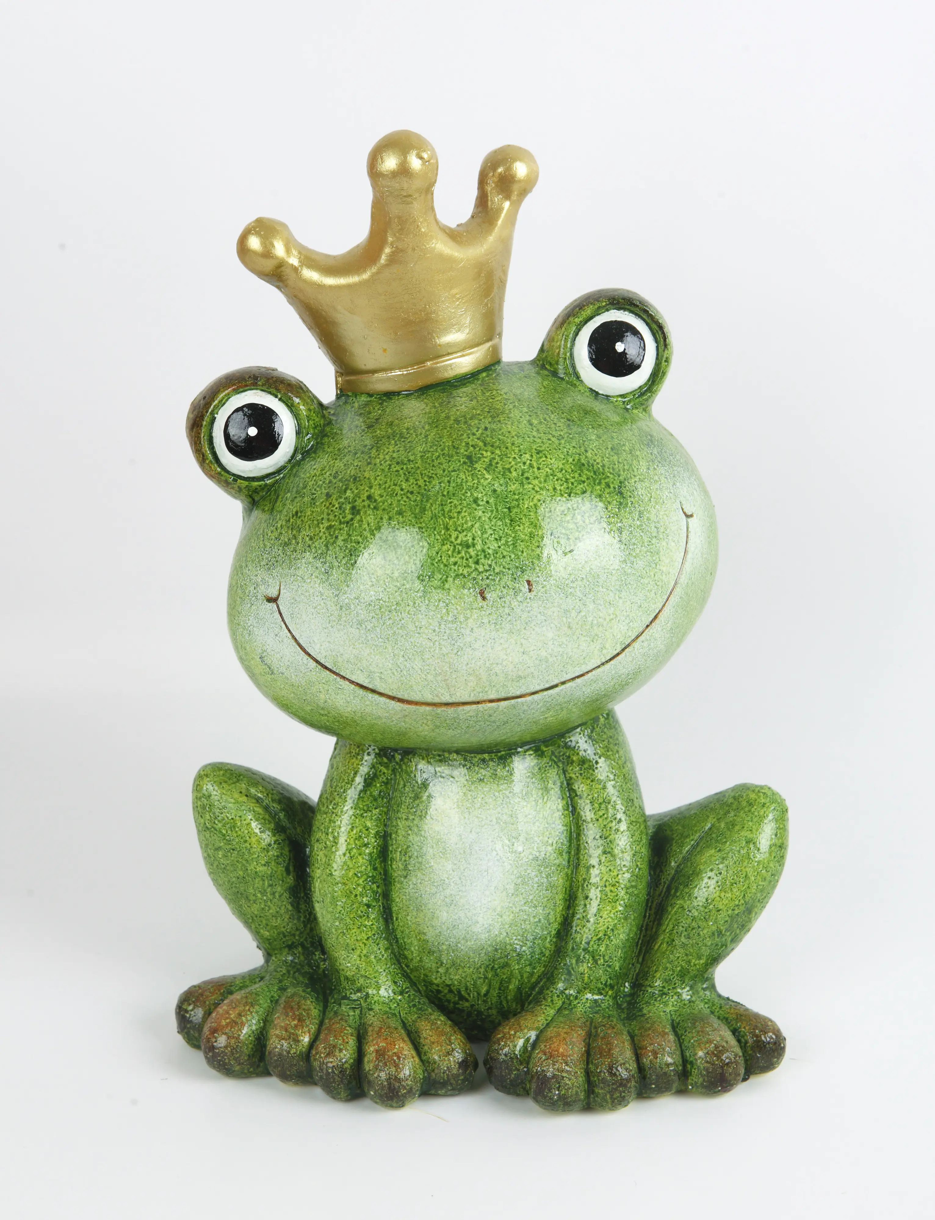TrendLine Dekofigur Keramik Frosch mit Krone 34 x 18 x 23 cm grün TrendLine Dekofigur Keramik Frosch mit Krone 34 x 18 x 23 cm grün