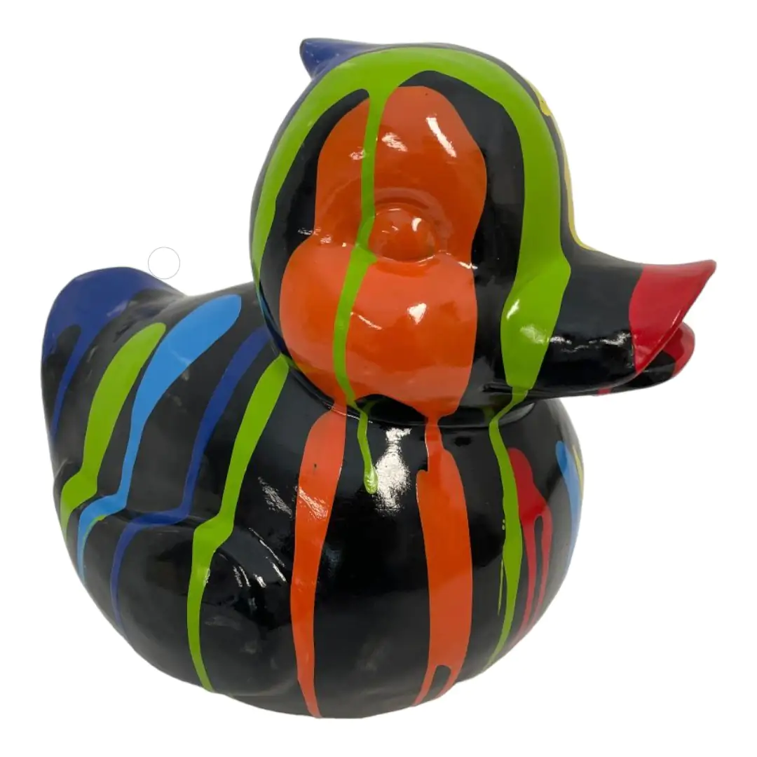 Kung-Fu Ente orange - PERSONALISIERT - schwarz main image 1
