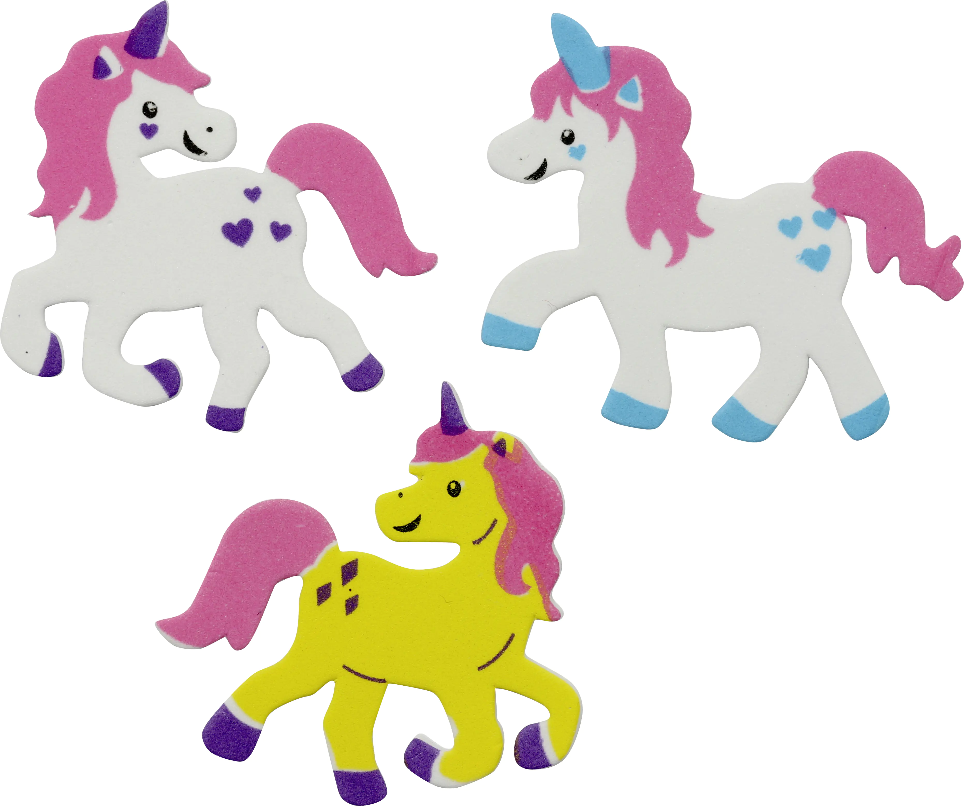 Glorex Moosgummi Sticker Einhorn selbstklebend , 28 Stück Glorex Moosgummi Sticker Einhorn selbstklebend , 28 Stück