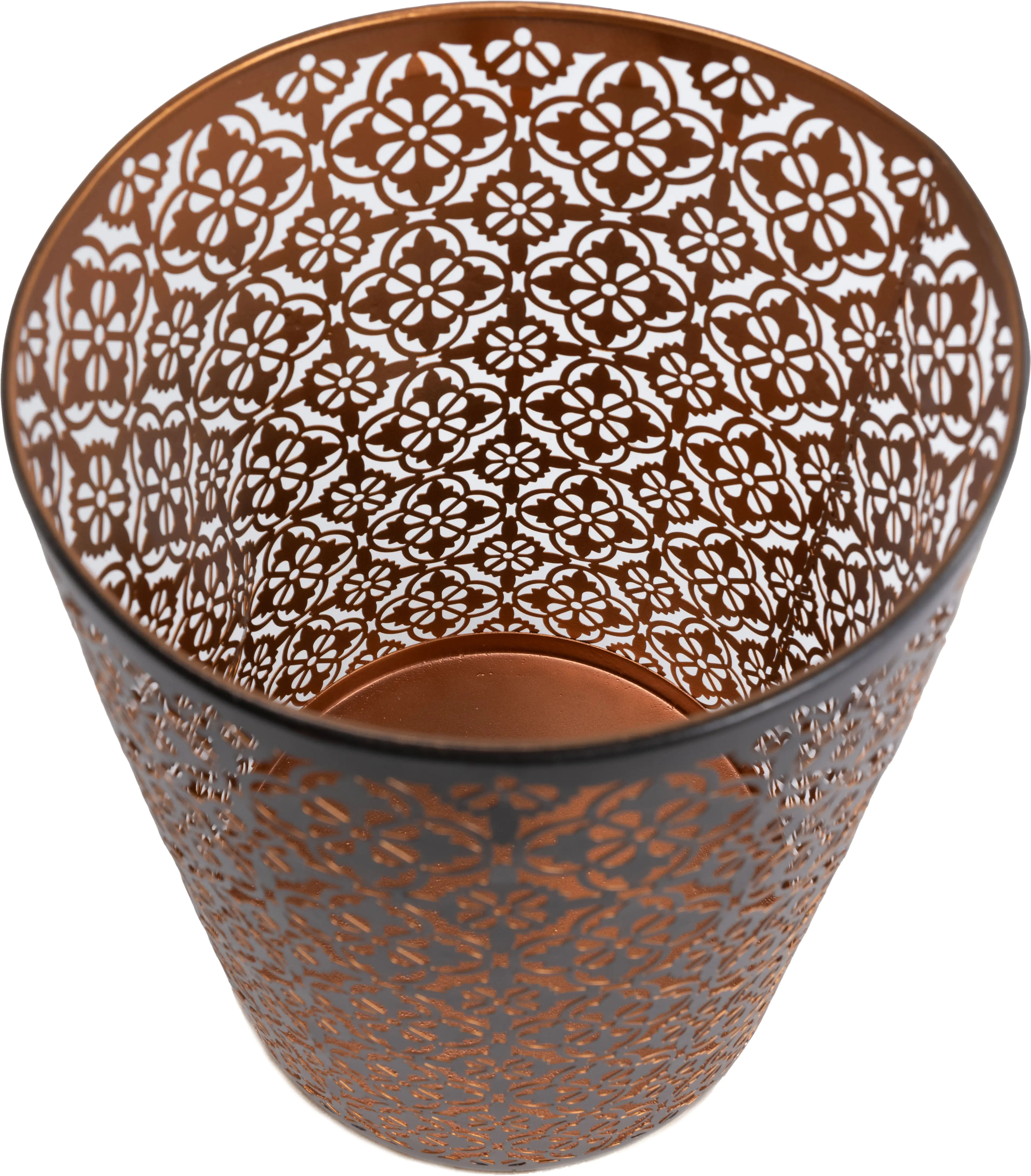 4333692393706_02 TrendLine Windlicht Metall 27 cm schwarz gold