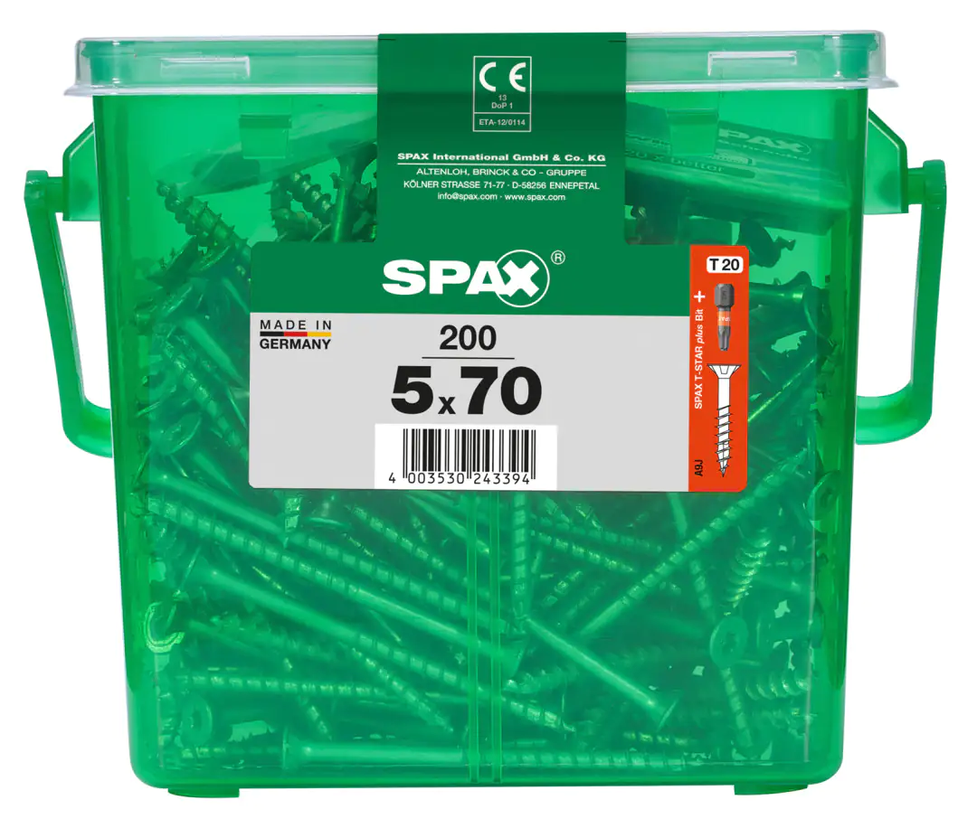 Spax Universalschrauben 5.0 x 70 mm TX 20 - 200 Stk.