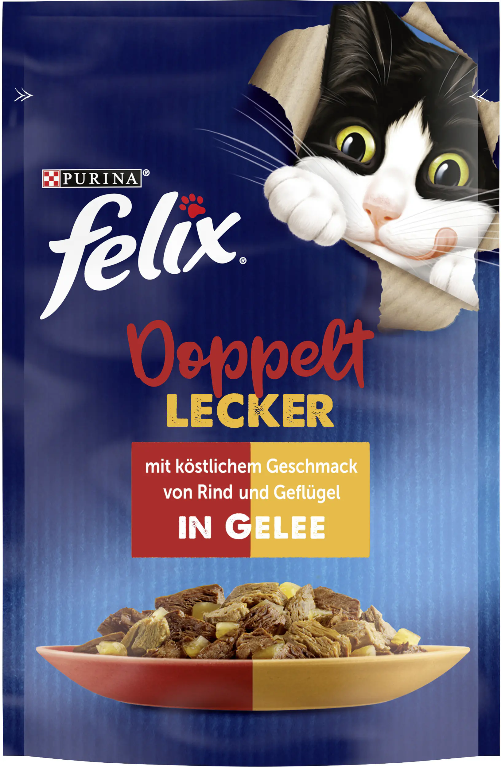 Felix So gut wie es aussieht Doppelt Lecker Rind und Geflügel 85 g