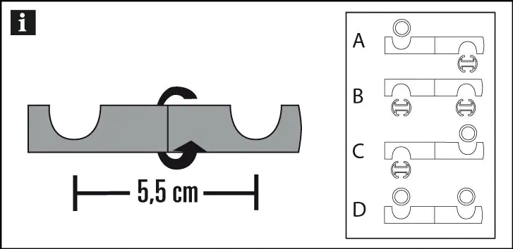 Gardinia Deckenträger Adapter Chicago titan, 5,5 cm, Ø 20 mm Gardinia Deckenträger Adapter Chicago titan, 5,5 cm, Ø 20 mm