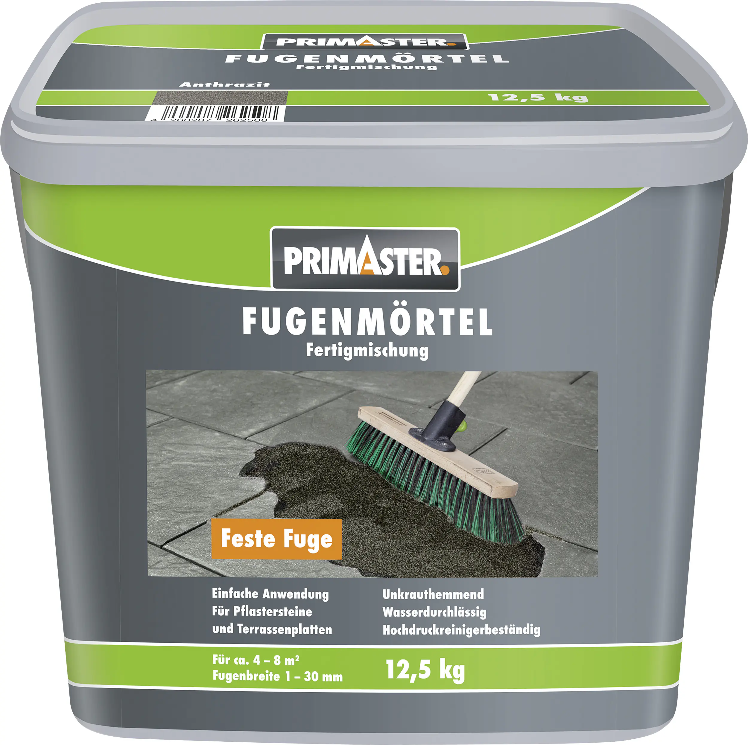 Primaster Fugenmörtel 1 - 30 mm 12,5 kg anthrazit