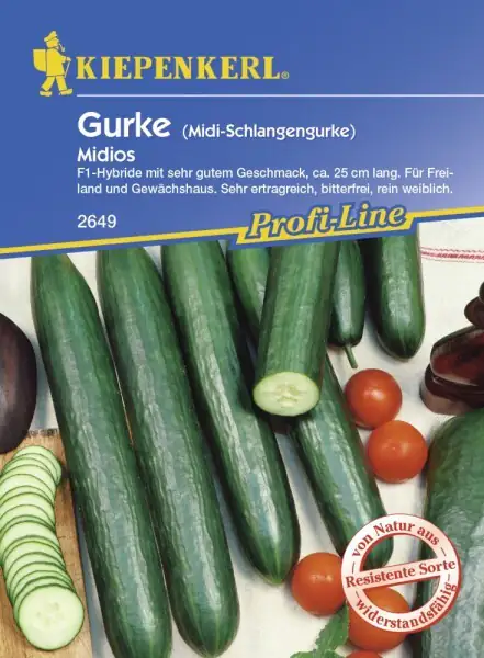 Kiepenkerl Schlangengurke Midios Cucumis sativus, Inhalt: 5 Korn