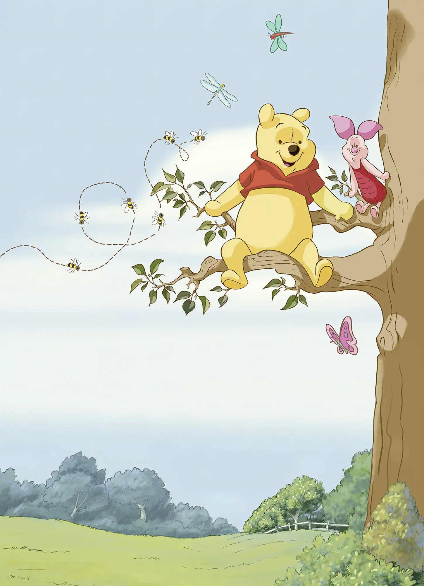 Komar Fototapete Winnie Pooh Tree 184 x 254 cm 