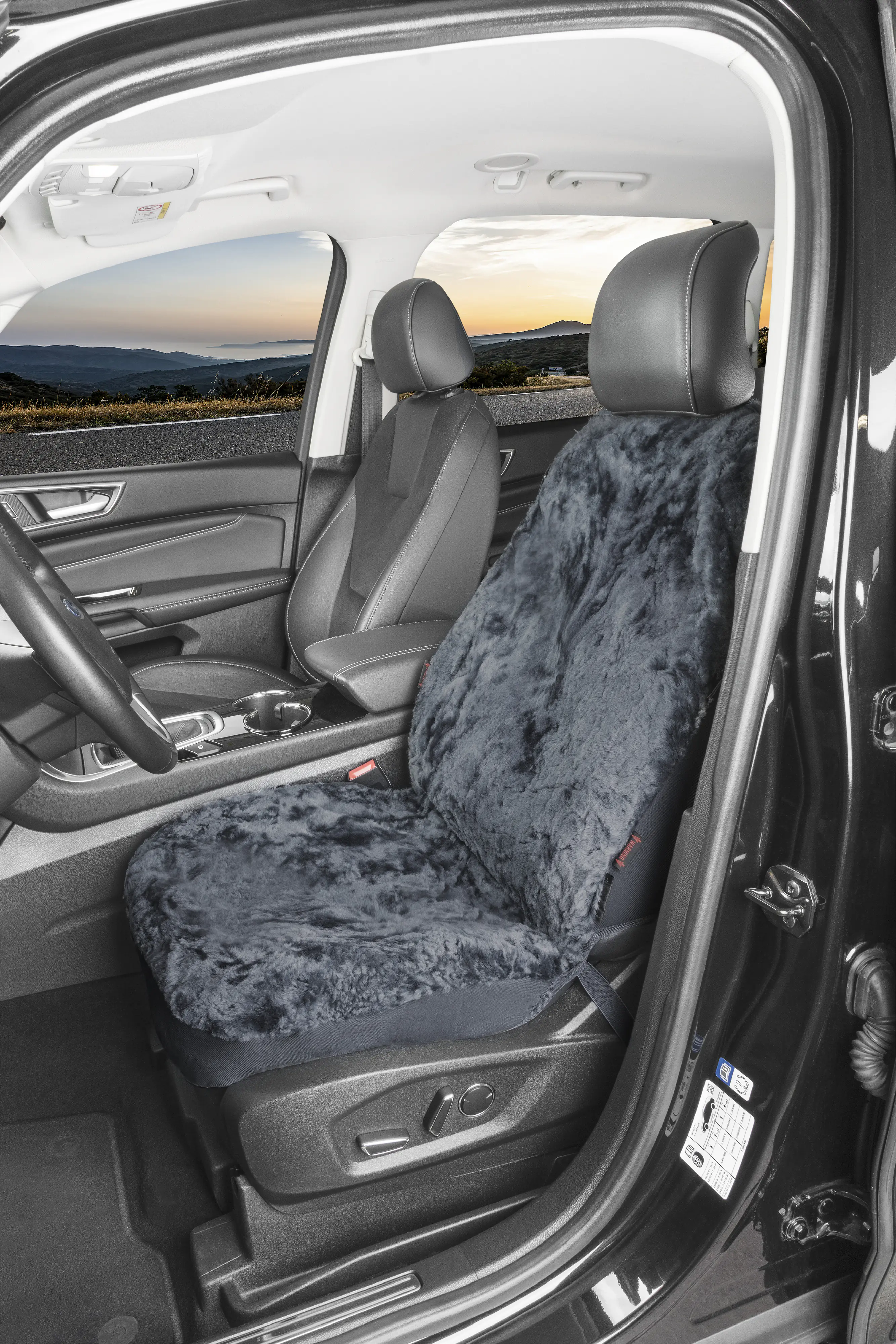 Walser Autositzbezug Lammfell Fannie anthrazit