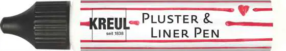 Kreul Pluster & Liner Pen white cotton 29 ml