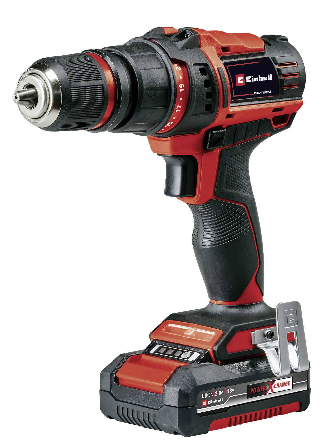 Einhell Akku-Bohrschrauber TE-CD 18/45 Li inkl. 2 x 2,0 Ah & Schnellladegerät Einhell Akku-Bohrschrauber TE-CD 18/45 Li inkl. 2 x 2,0 Ah & Schnellladegerät
