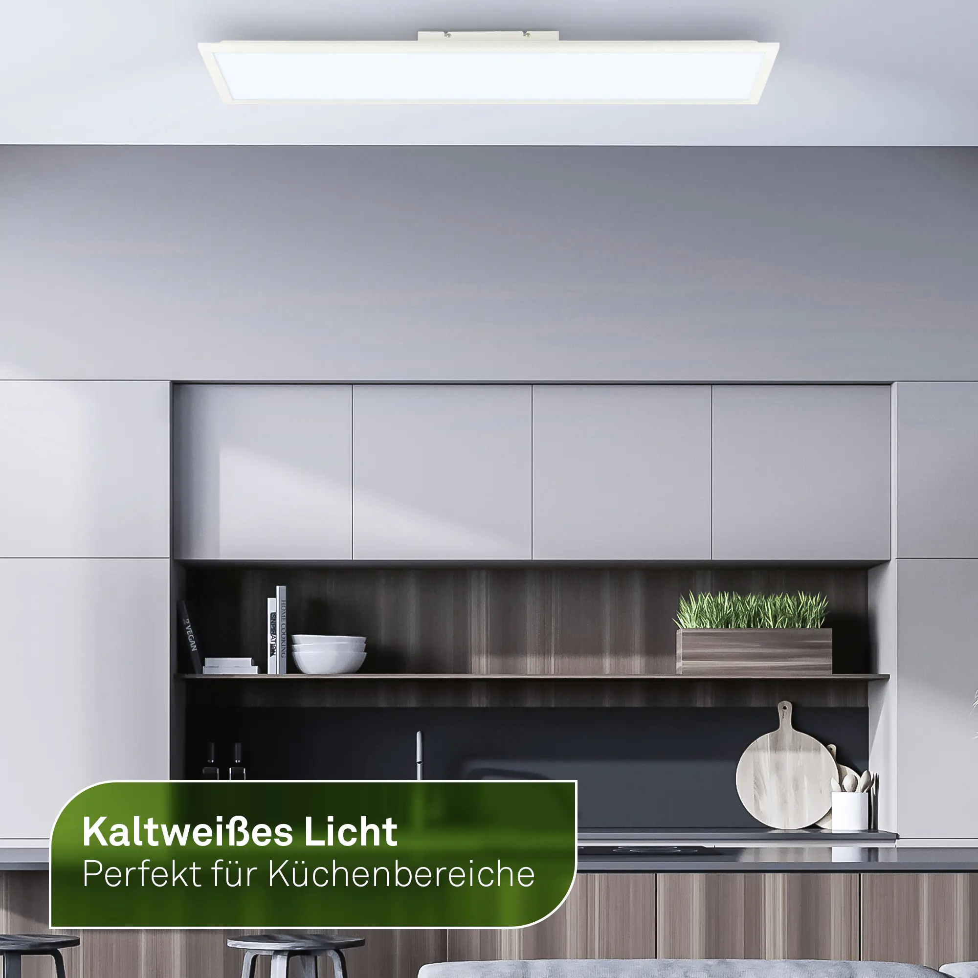 Briloner LED-Panelleuchte Piatto 100 x 25 cm weiß matt dimmbar warmweiß-kaltweiß