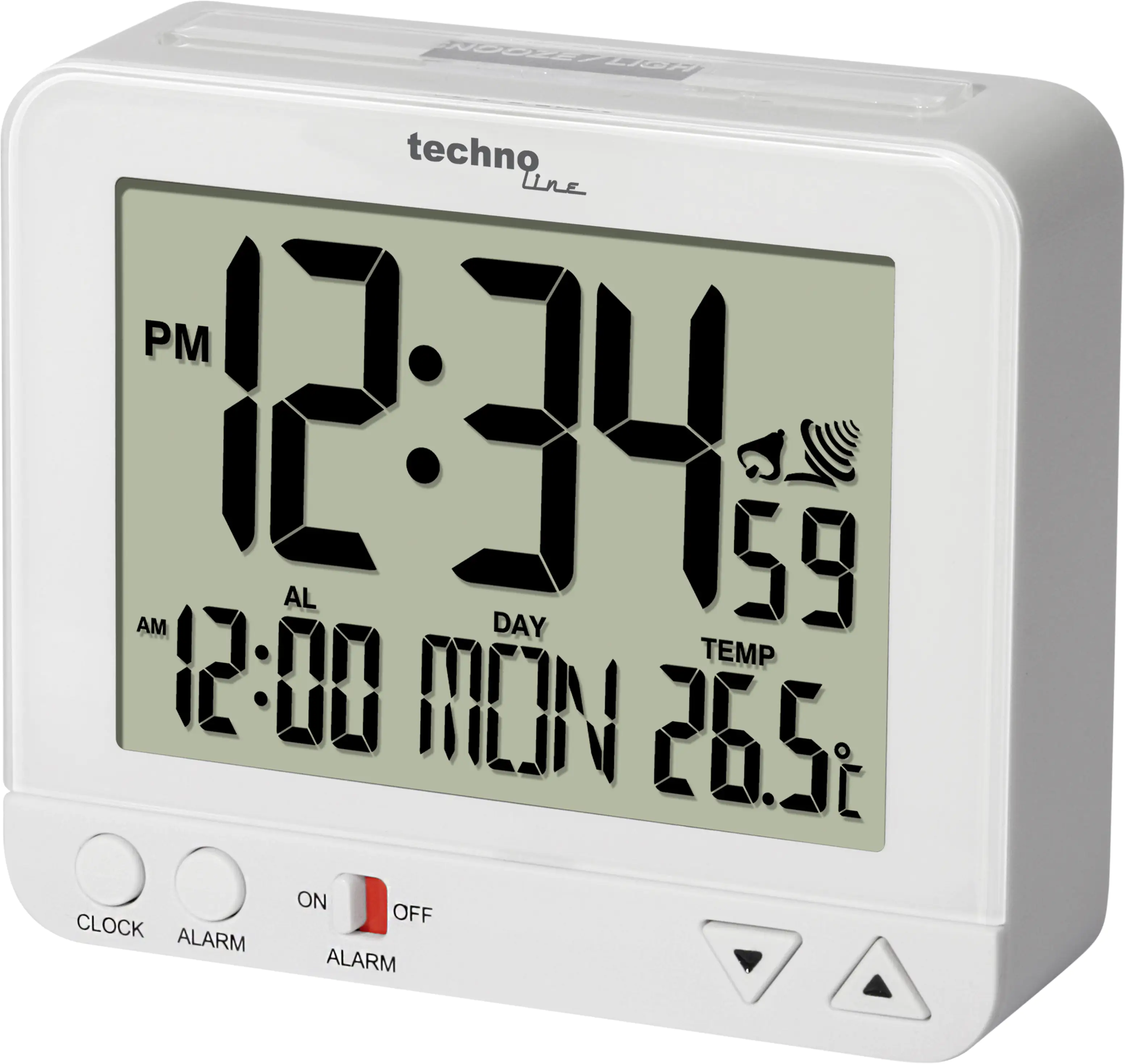 Technoline Funkwecker WT 195 digital weiß Technoline Funkwecker WT 195 digital weiß