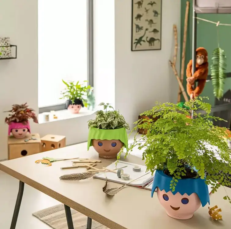 Lechuza Blumentopf Playmobil® Ojo Ø 21 cm fire red